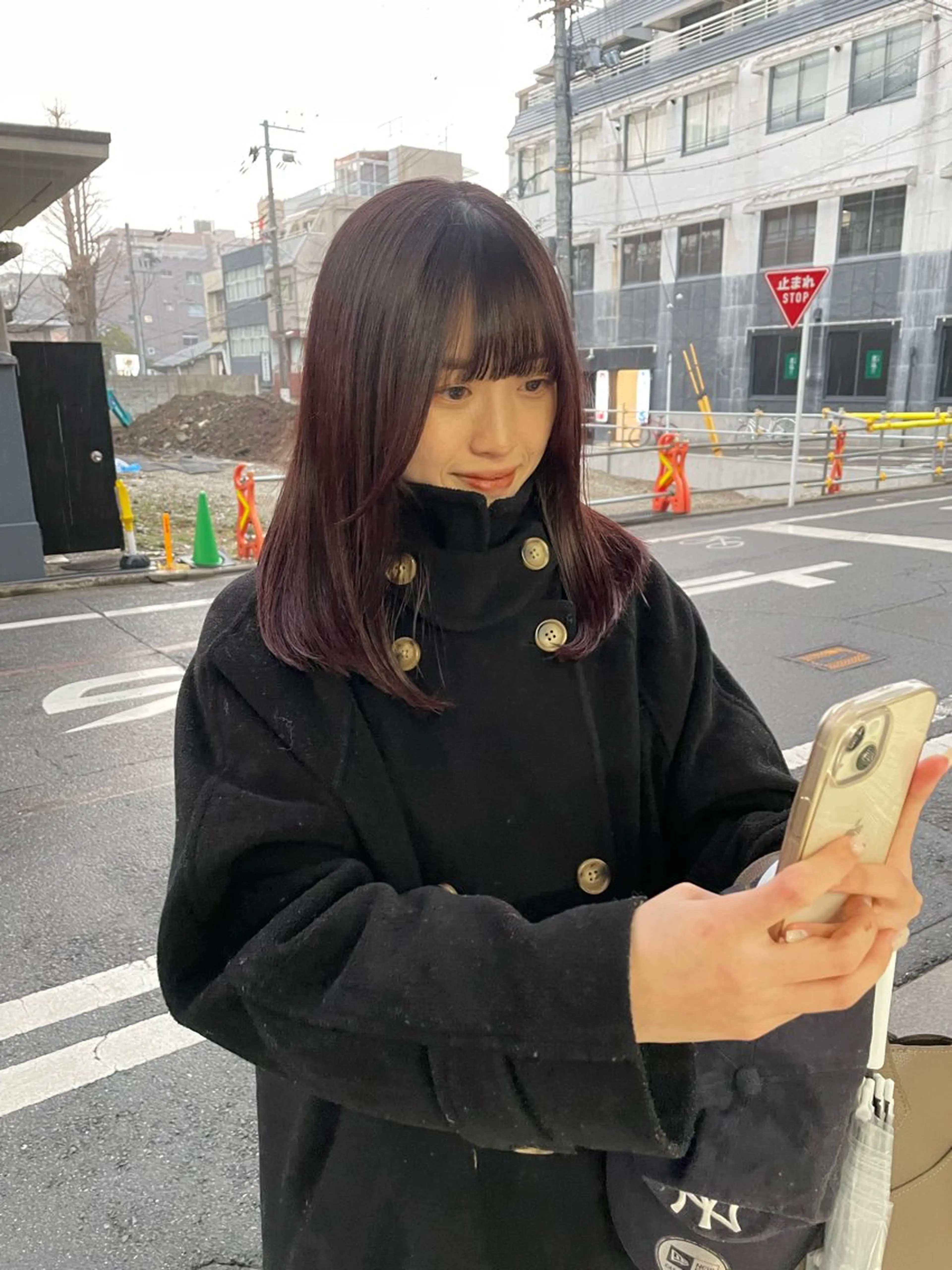 ロング カラー レッドカラー darts所属・マツダ レンのヘアスタイル