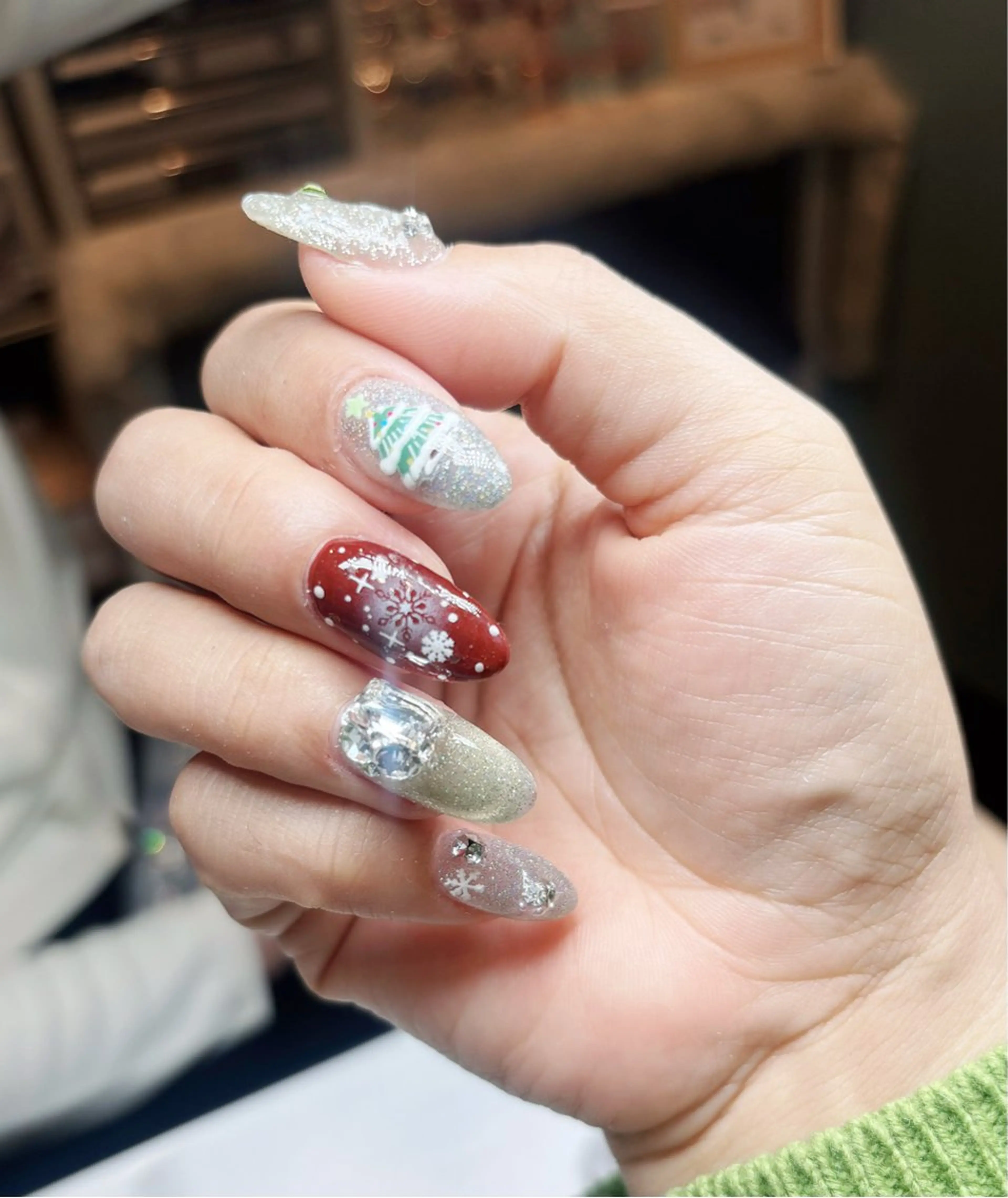 ネイル 冬ネイル クリスマス LingK/nail 司 鈴音のネイルデザイン