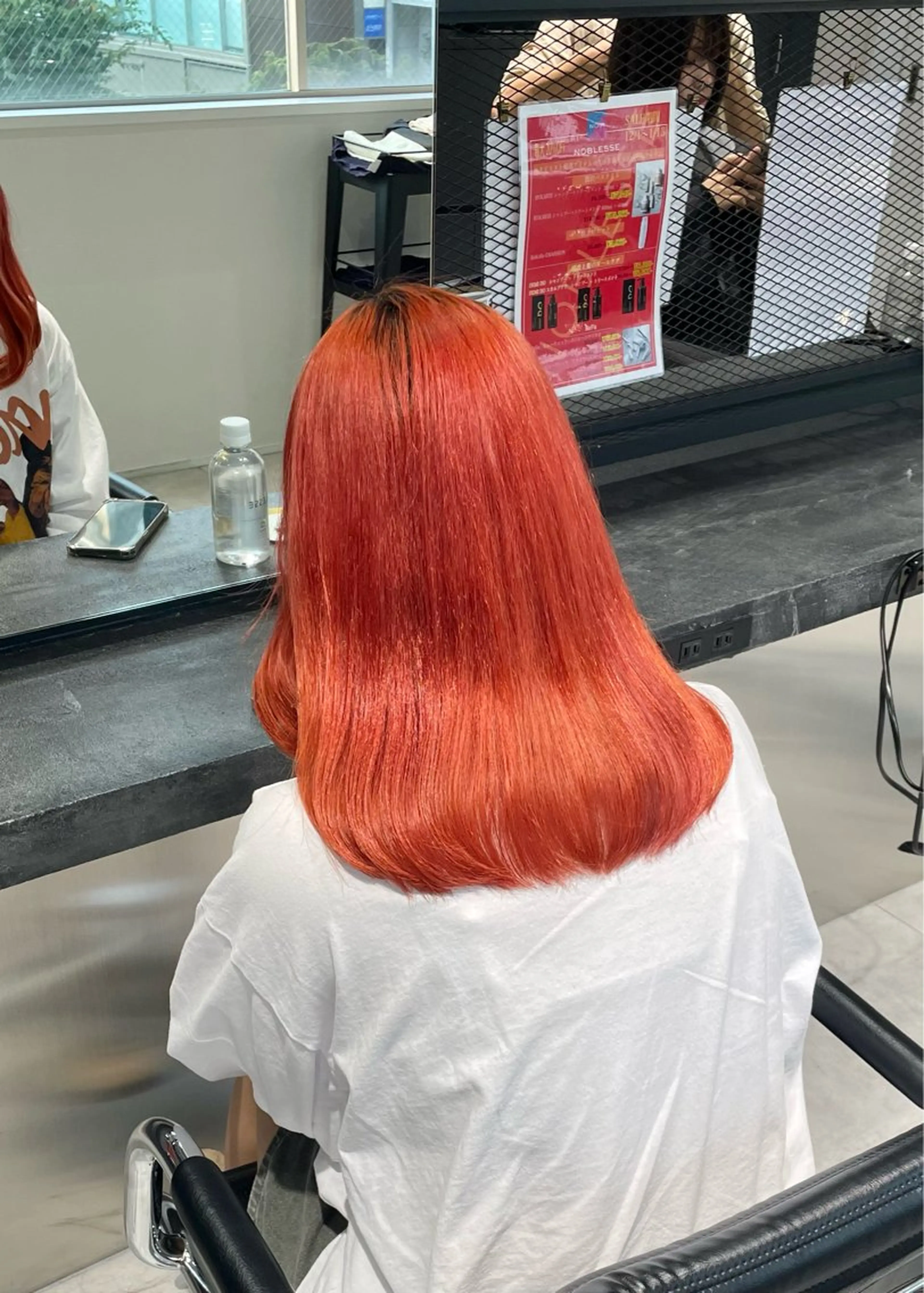 セミロング カラー ブリーチ ヘアカラー トリートメント 🌷ケアブリーチ /透明感/れい🌷のヘアスタイル