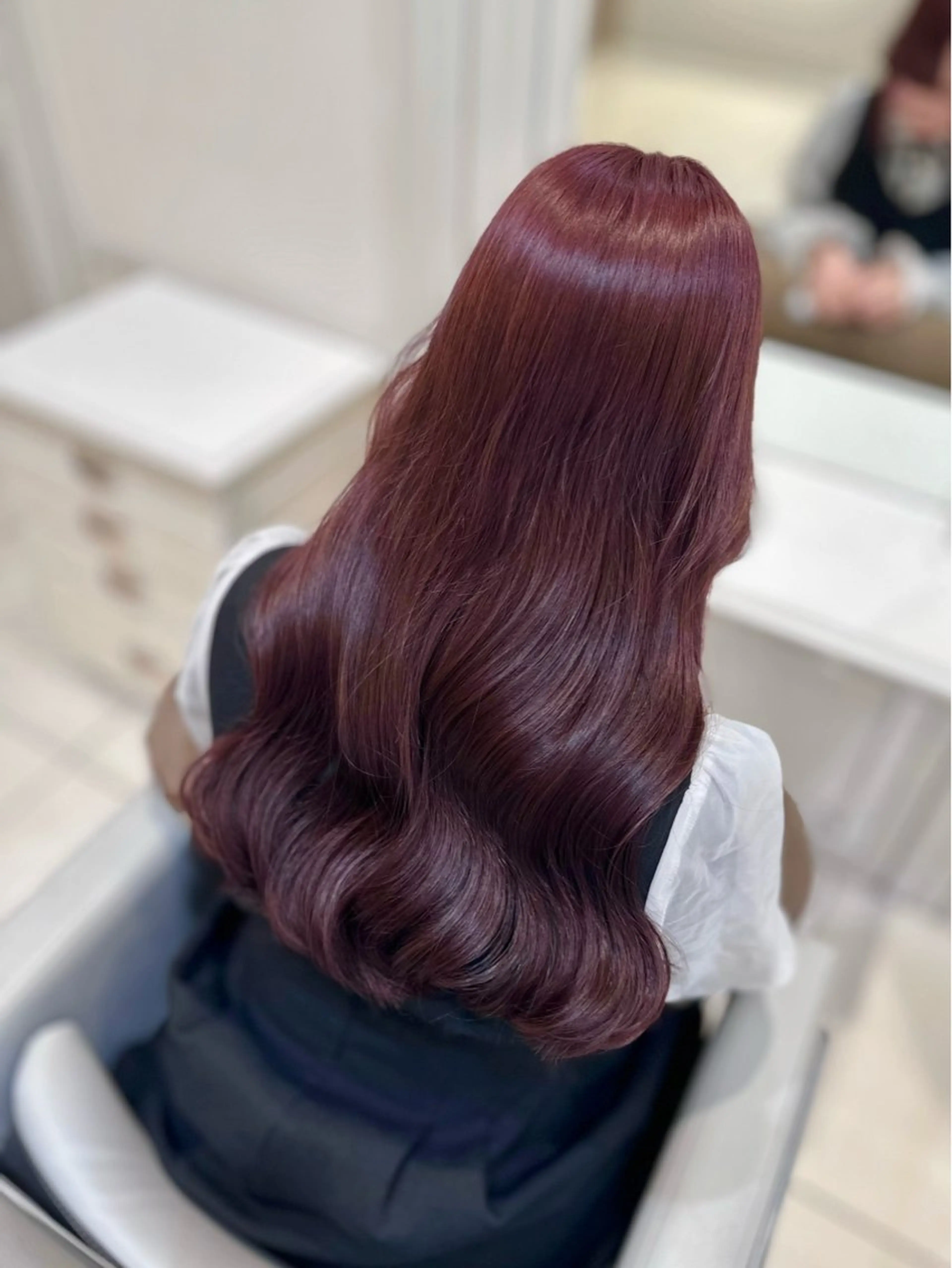 ロング カラー orgo所属・💖中韓mix style💖チヒロのヘアスタイル