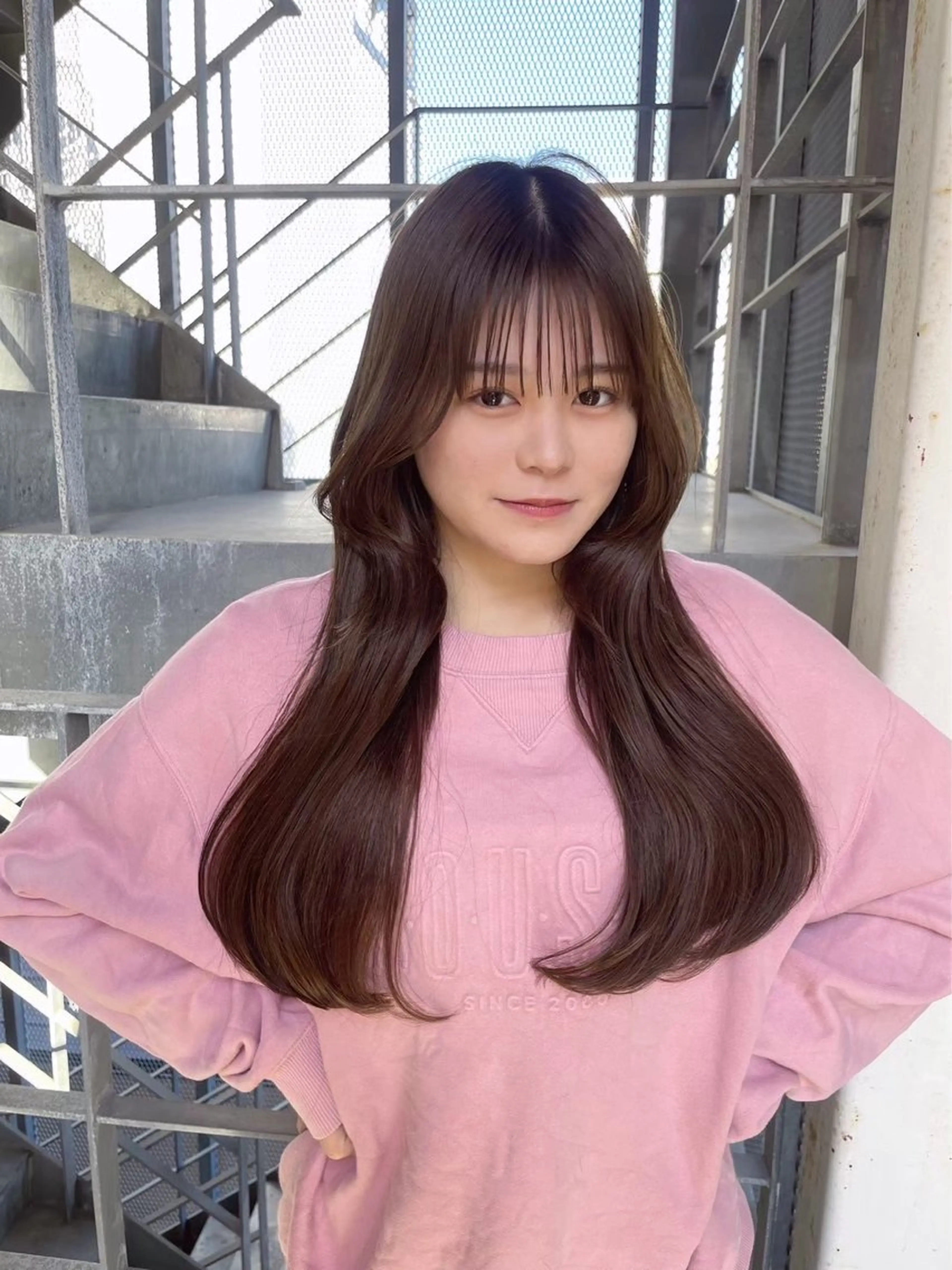 ロング 韓国風ヘア レイヤーカット Lay/カラーリスト Myuukaのヘアスタイル