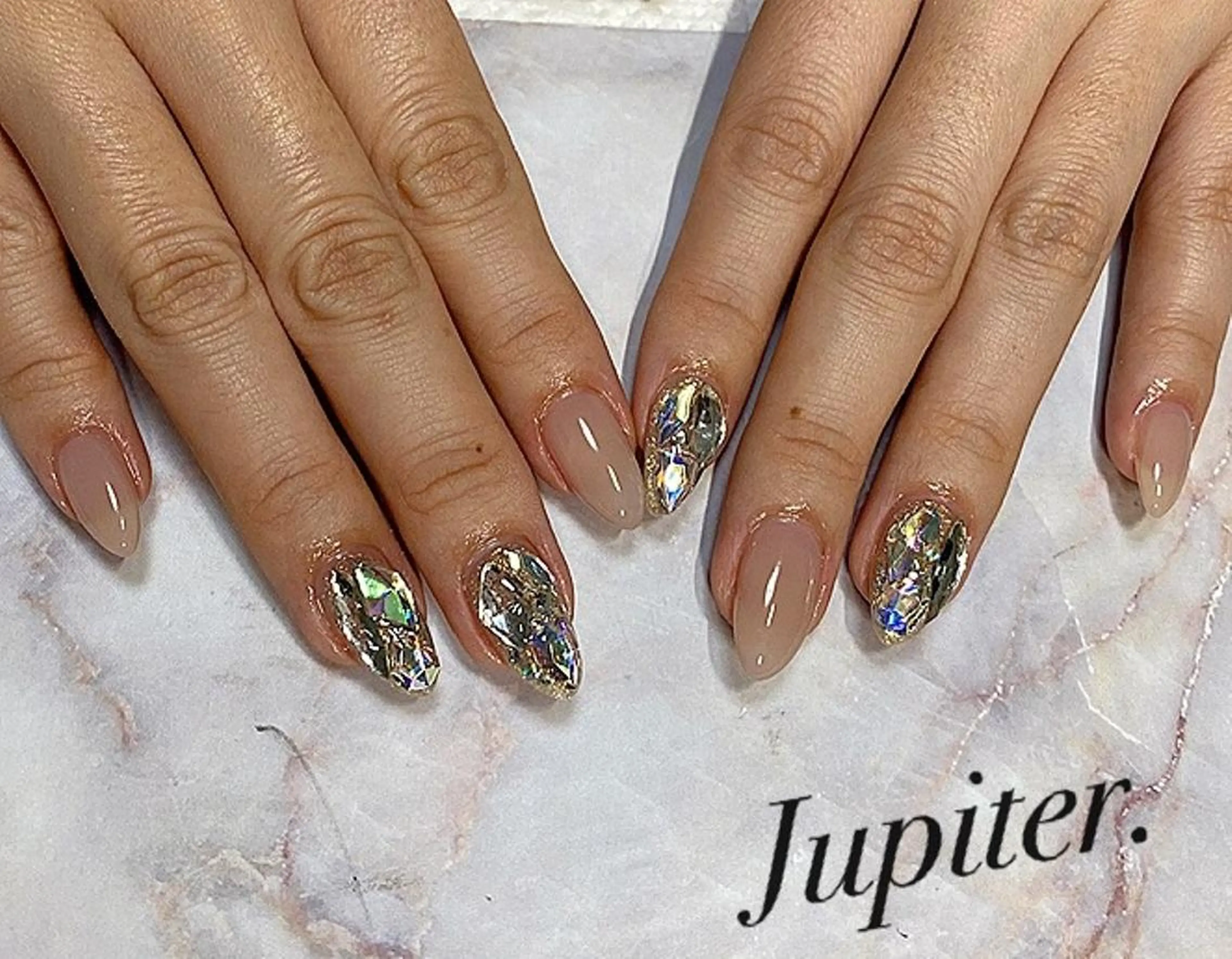 ネイル ストーンネイル ハンドネイル PrivateSalon Jupiter所属・Jupiter .のネイルデザイン