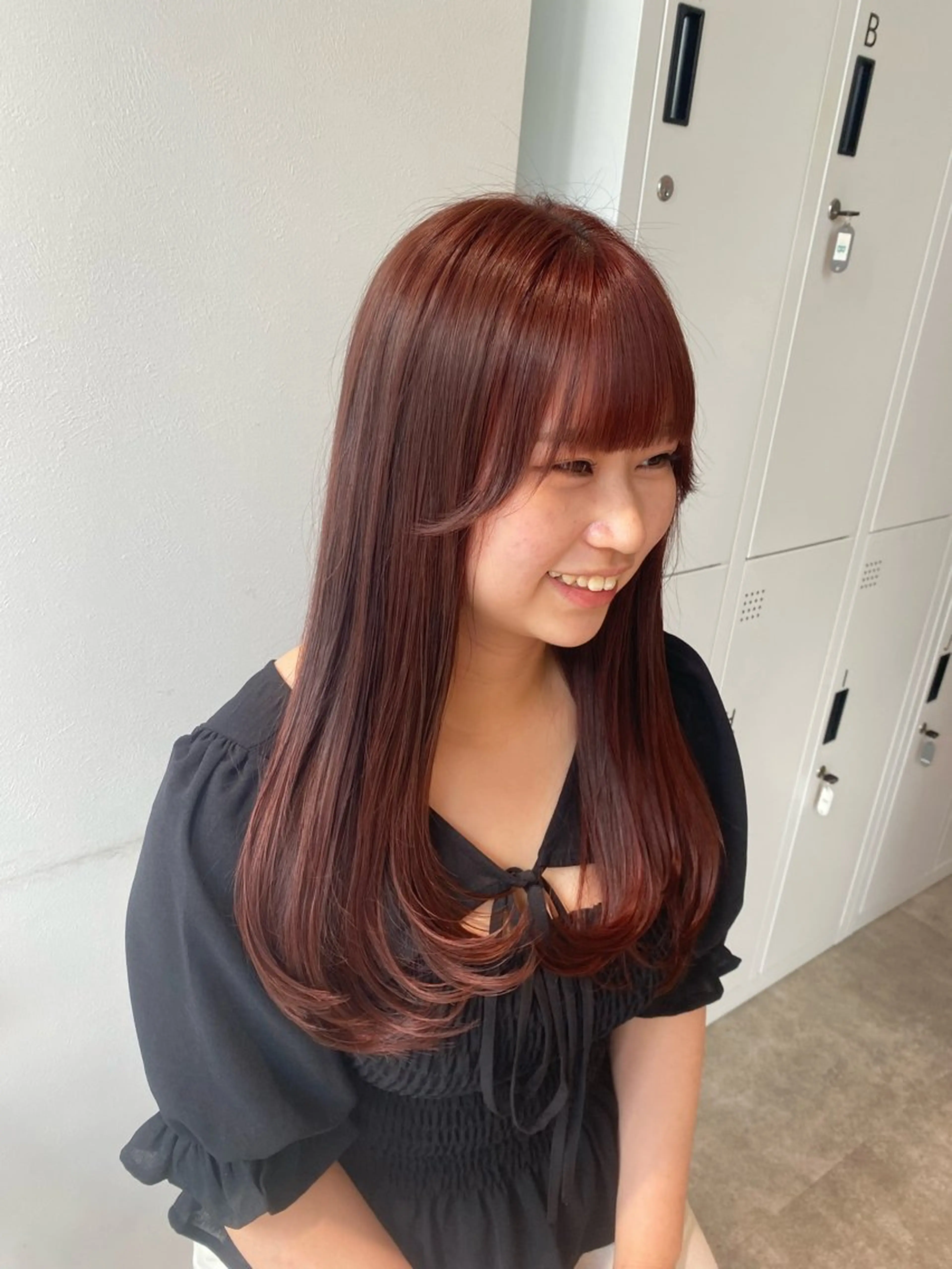 ロング カラー レイヤーカット オスズ 🎀´-のヘアスタイル
