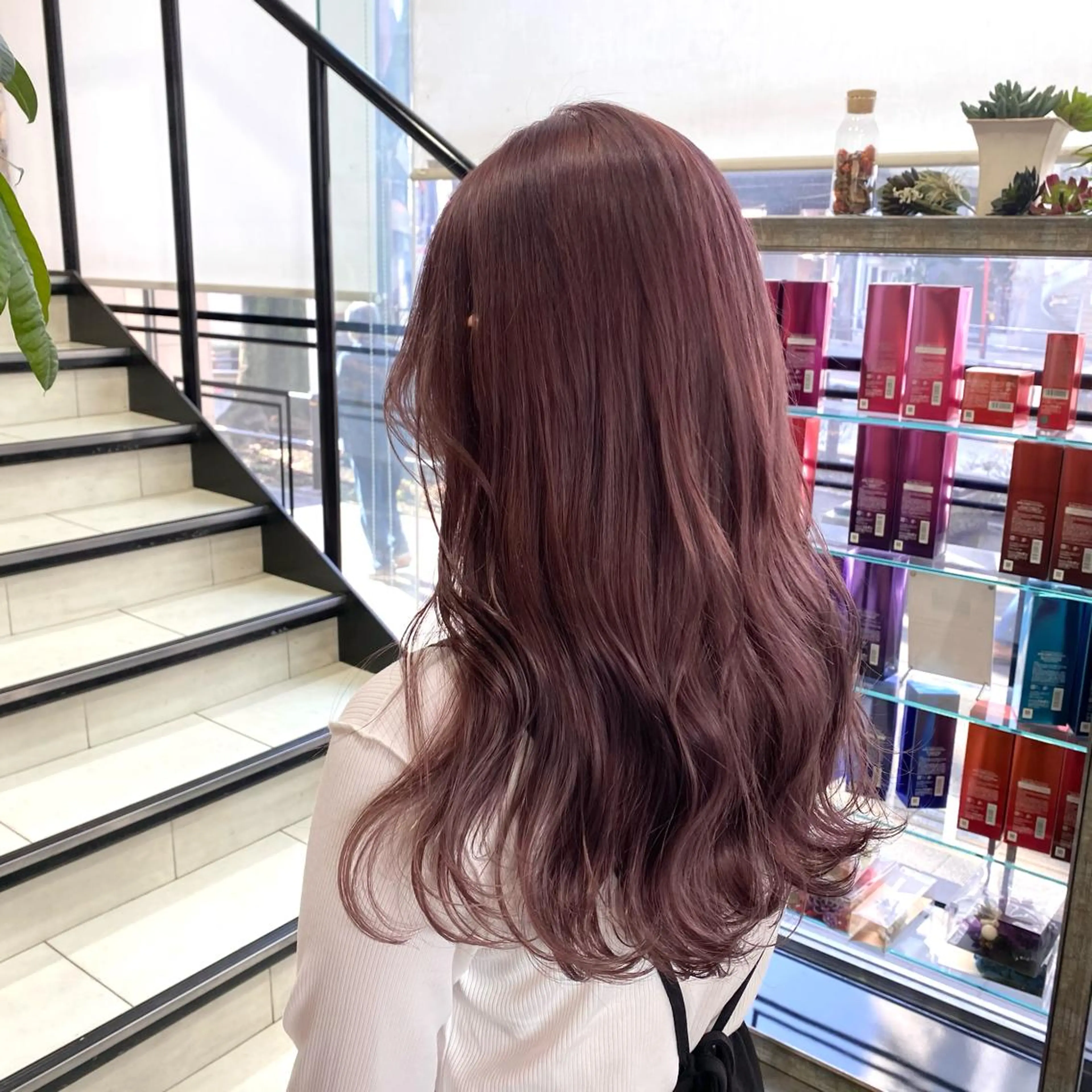 ロング 韓国ネイル🤎 ワンホン🩷くれはのネイルデザイン