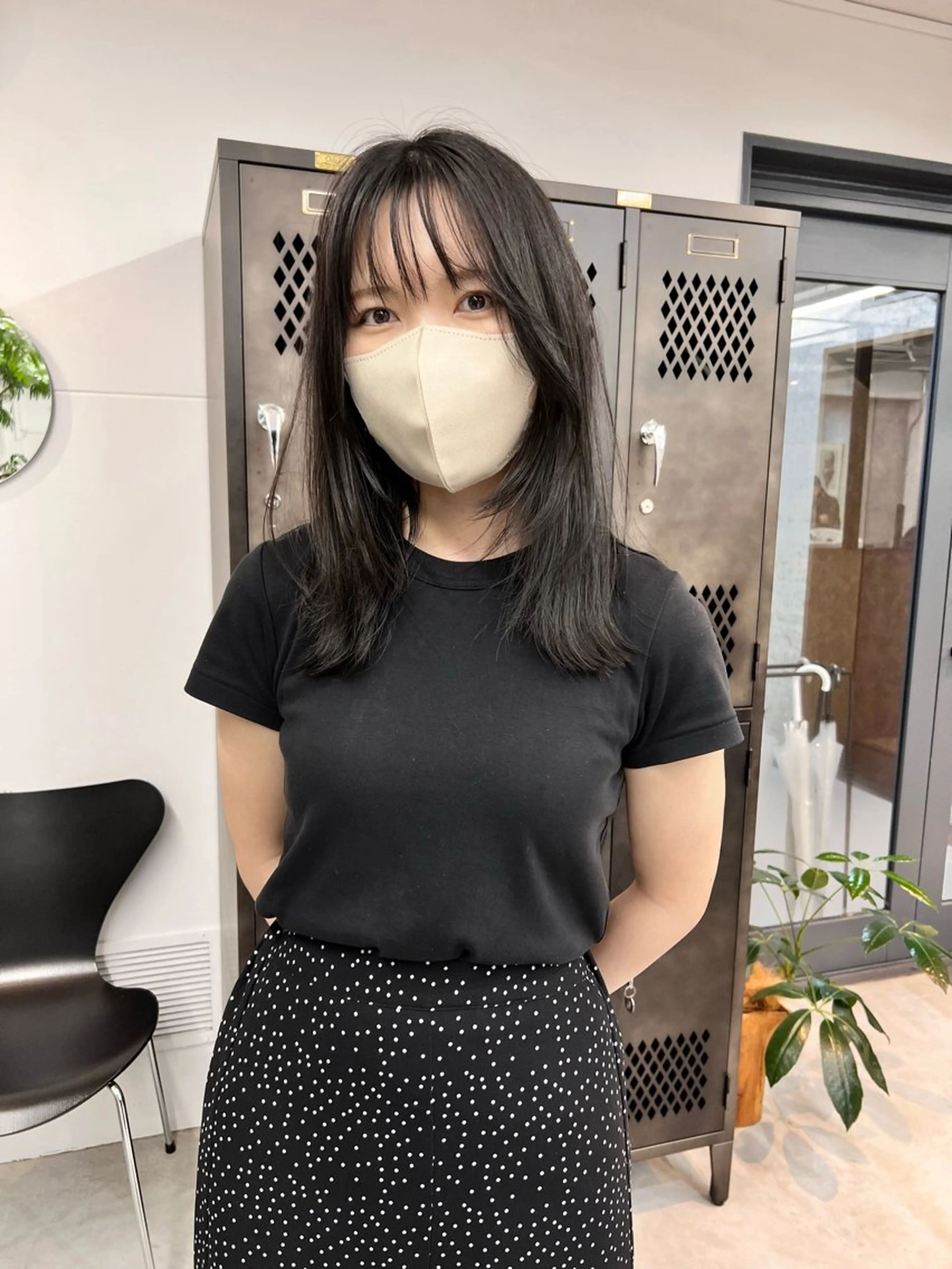 ミディアム カラー カット ヘアカラー 樫原裕二 /柔らかいカラーのヘアスタイル