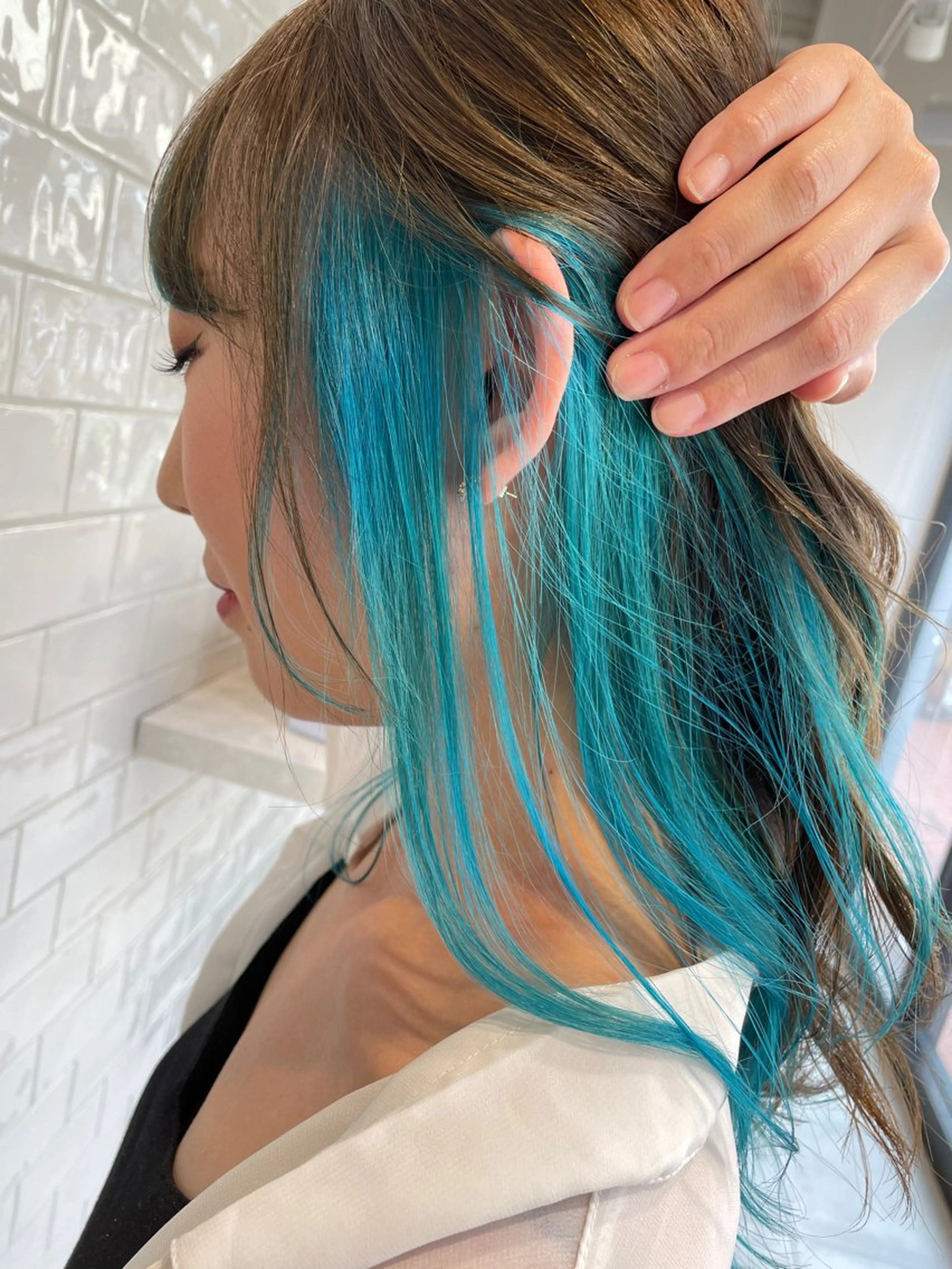 セミロング share salon higashi umeda所属・林 時也のヘアスタイル