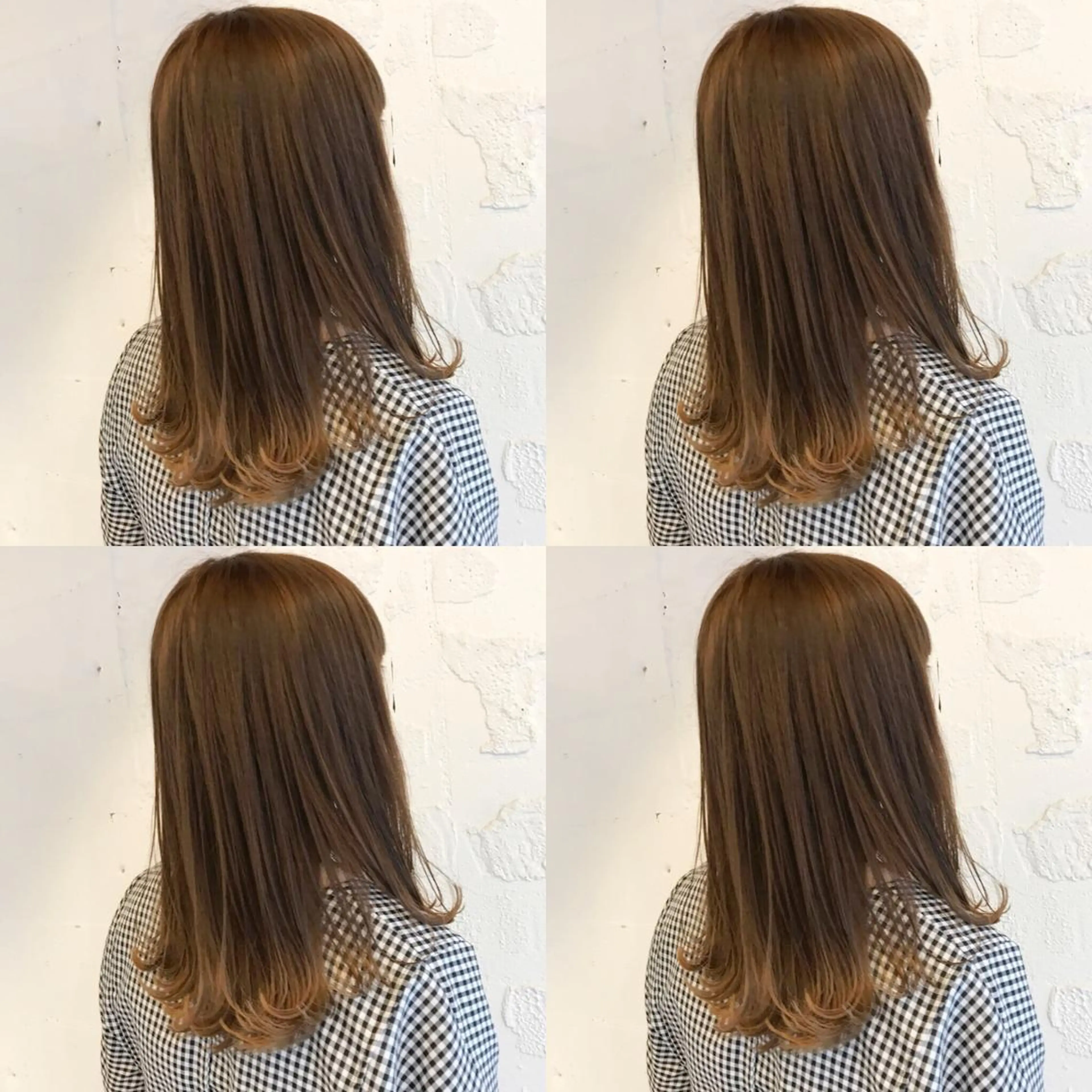 セミロング カラー ヘアアレンジ ヘアカラー トリートメント 嶋佐 昌大 シマサマオのヘアスタイル