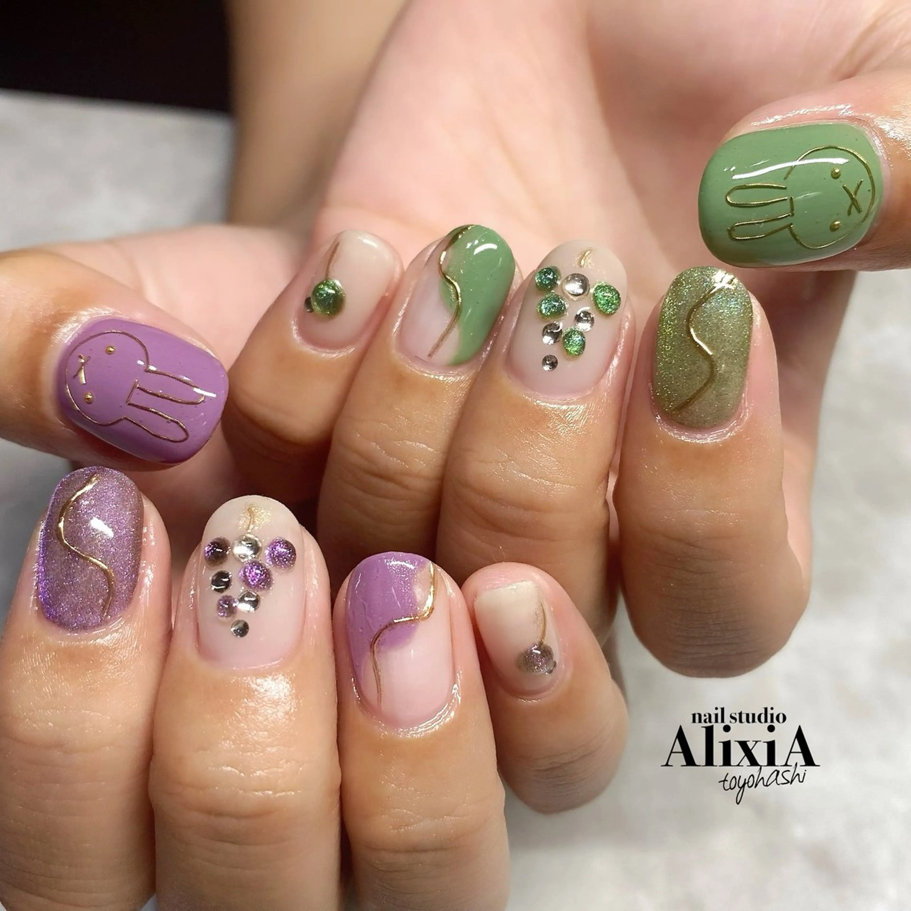 ネイル ハンドネイル AlixiA   nail studio所属・AlixiA ゆみのネイルデザイン