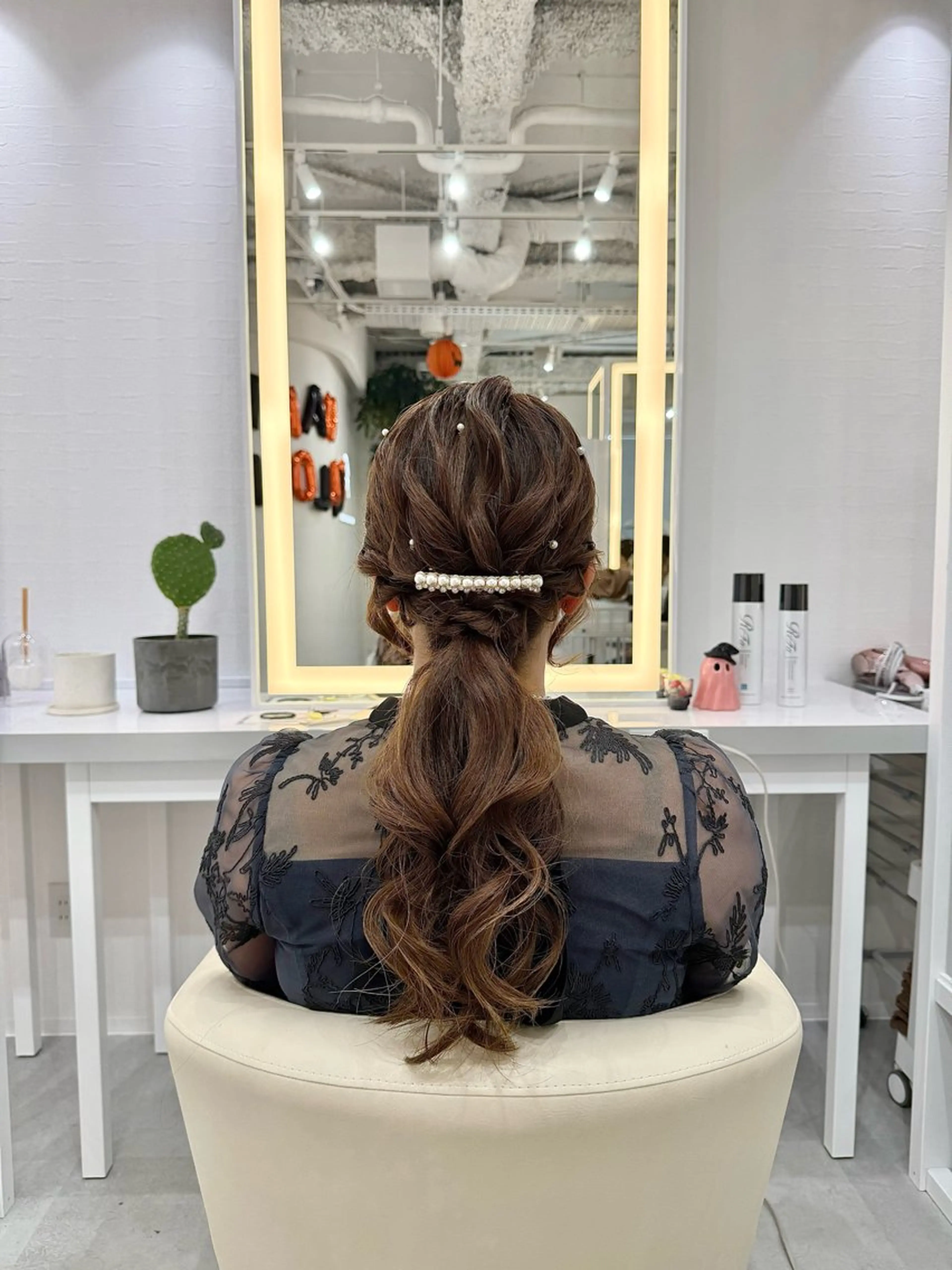 ヘアアレンジ R/🎀 ヘアセット・艶カラーのヘアスタイル
