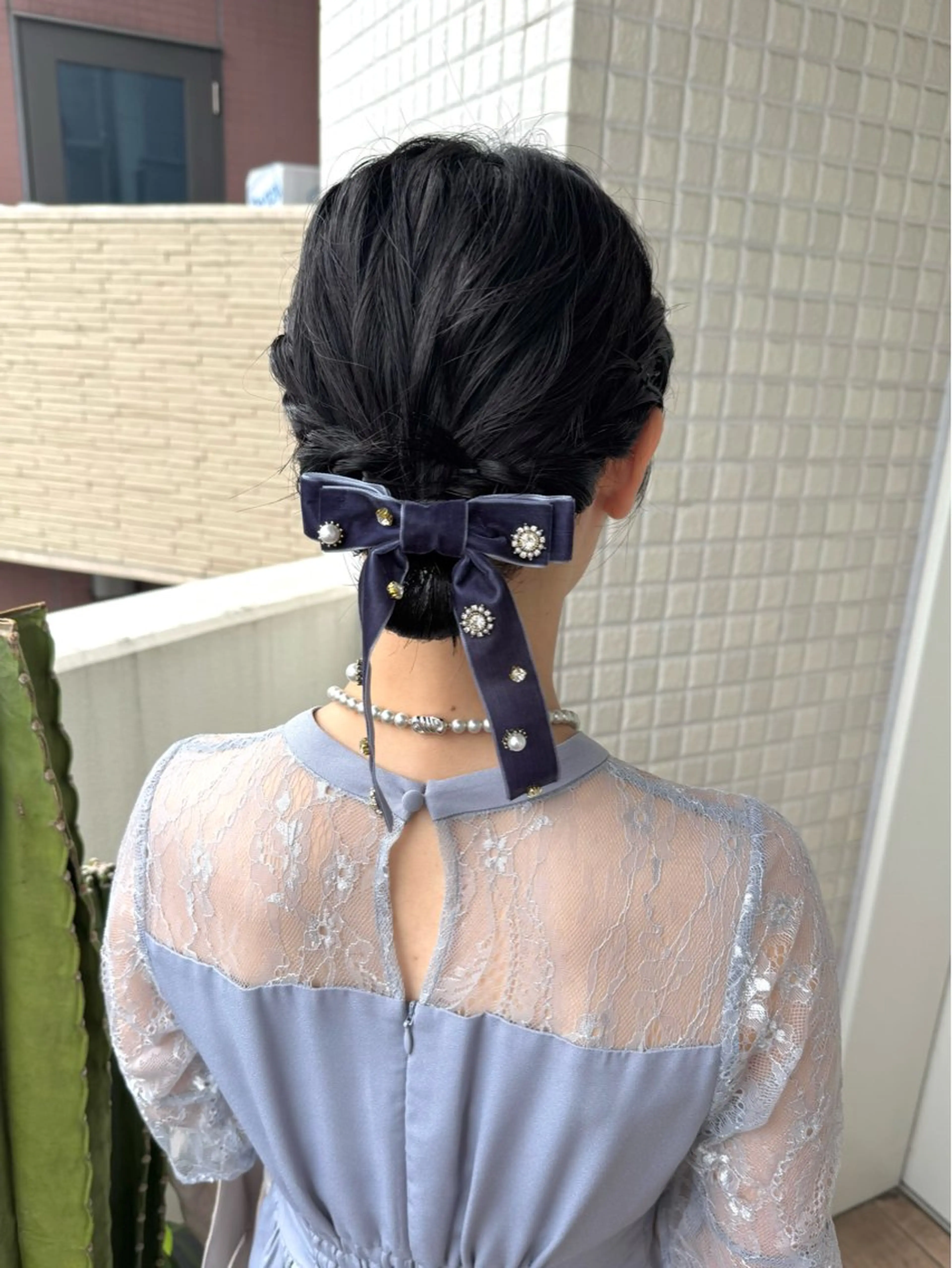 ミディアム ヘアアレンジ ヘアセット 縮毛矯正/ブラウン秋 カラー/ヘアメひふみのヘアスタイル