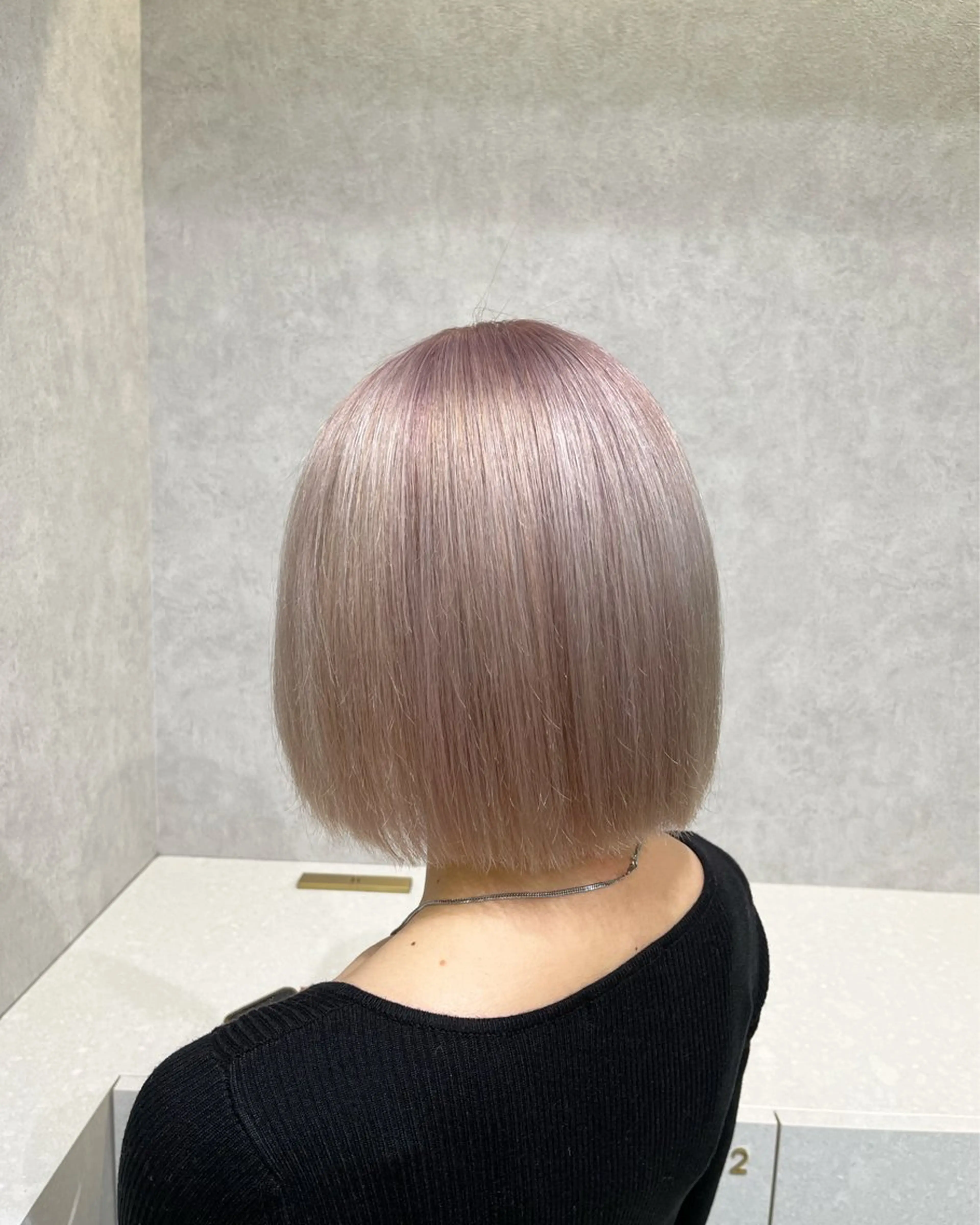 ショート カラー ヘアカラー トリートメント 韓国ヘア🇰🇷艶髪 カラー/yui‎🎀のヘアスタイル