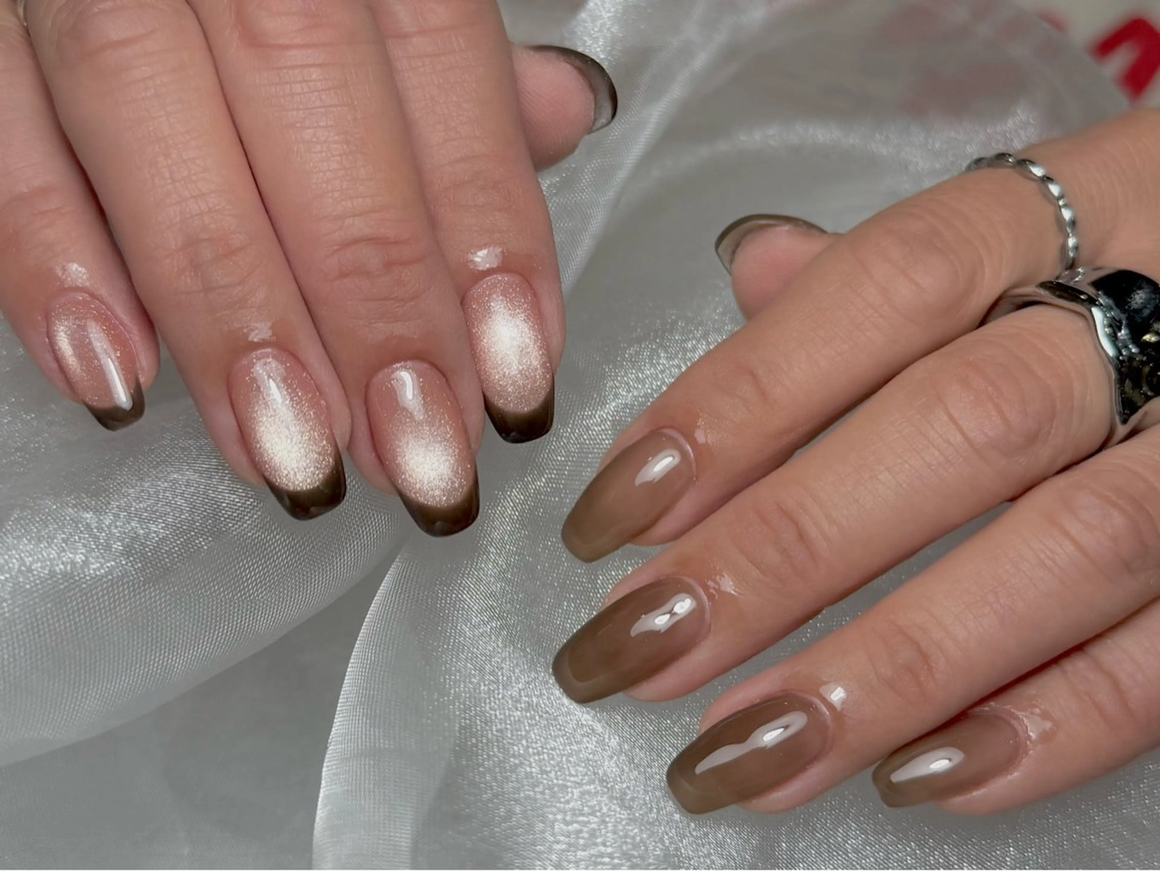 ネイル ハンドネイル 🤎🧸 Aya 🧸🤎のネイルデザイン