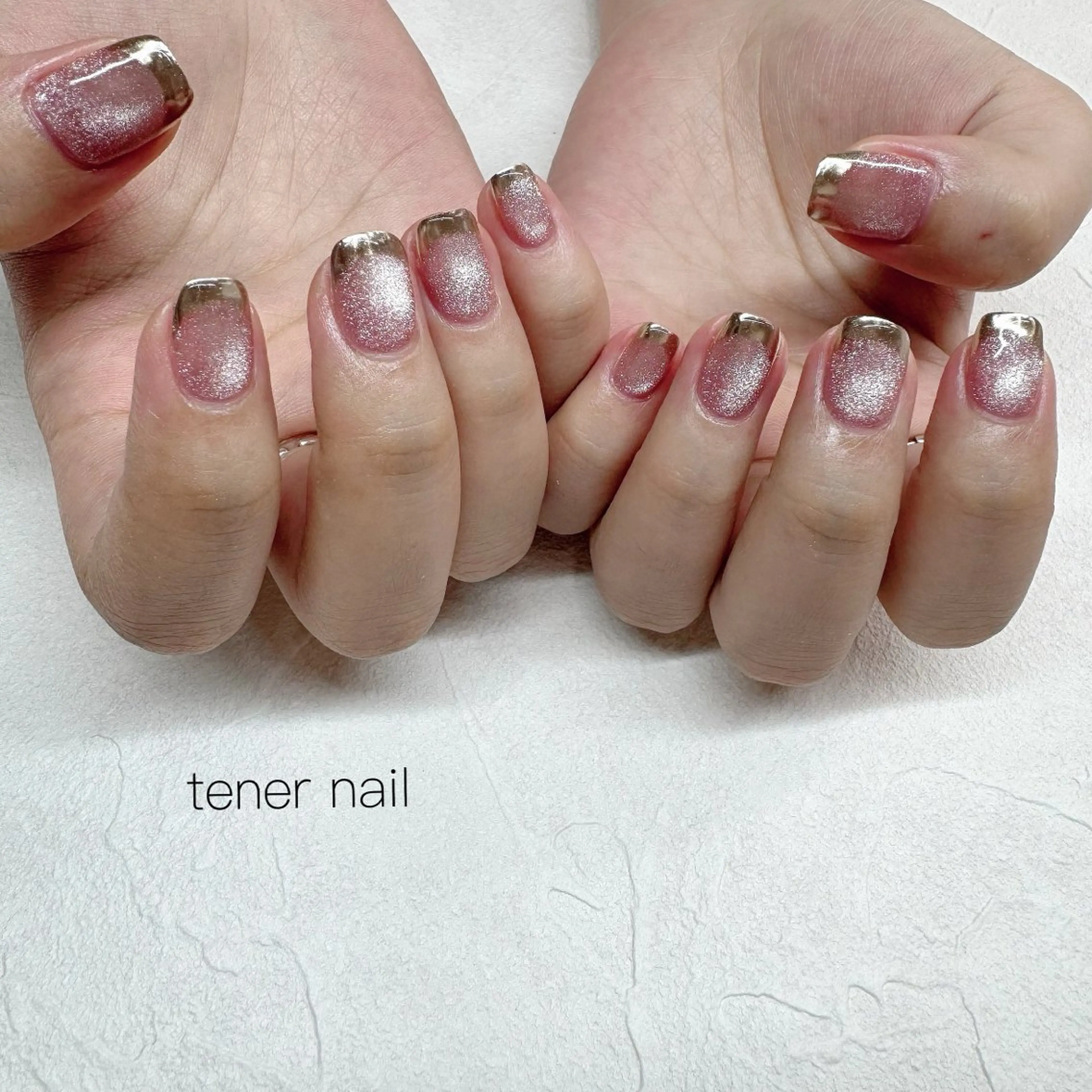 ネイル フレンチネイル マグネットネイル ミラーネイル ハンドネイル tener  nail  テネルネイル所属・テネルネイル tener nailのネイルデザイン