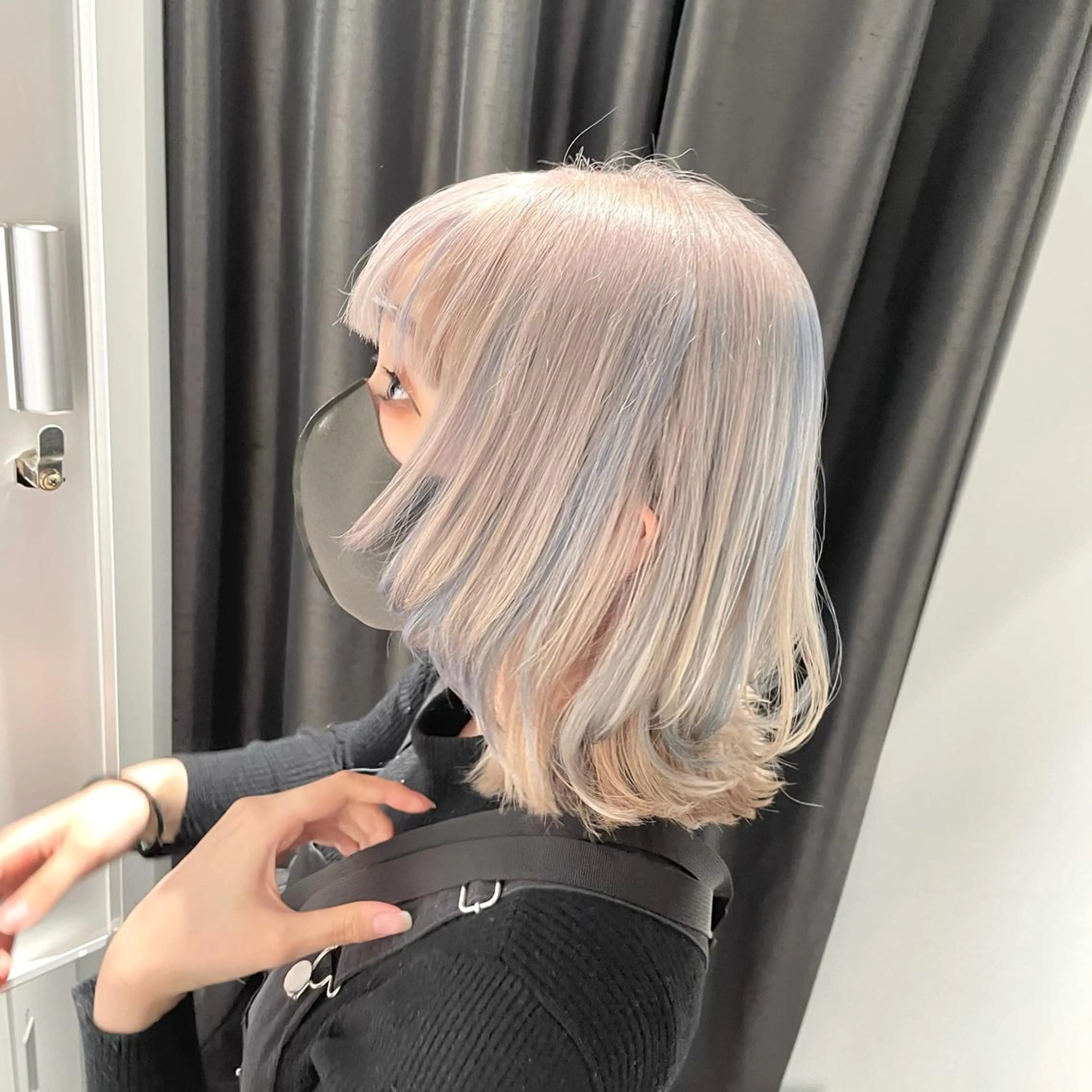 セミロング カラー ハイトーンカラー ヘアカラー トリートメント MiL所属・✨ハイトーン✨ 濱田知孝のヘアスタイル