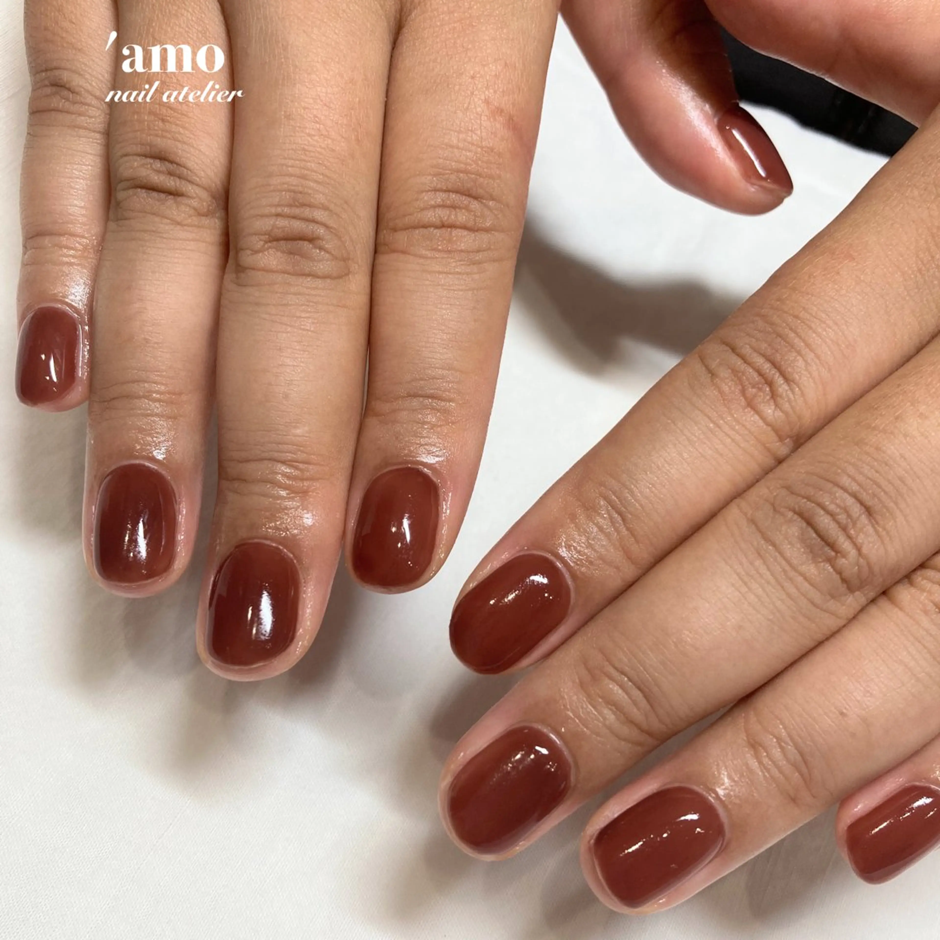 ネイル フットネイル ジェルネイル ニュアンスネイル パラジェル 'amo nail atelierのネイルデザイン
