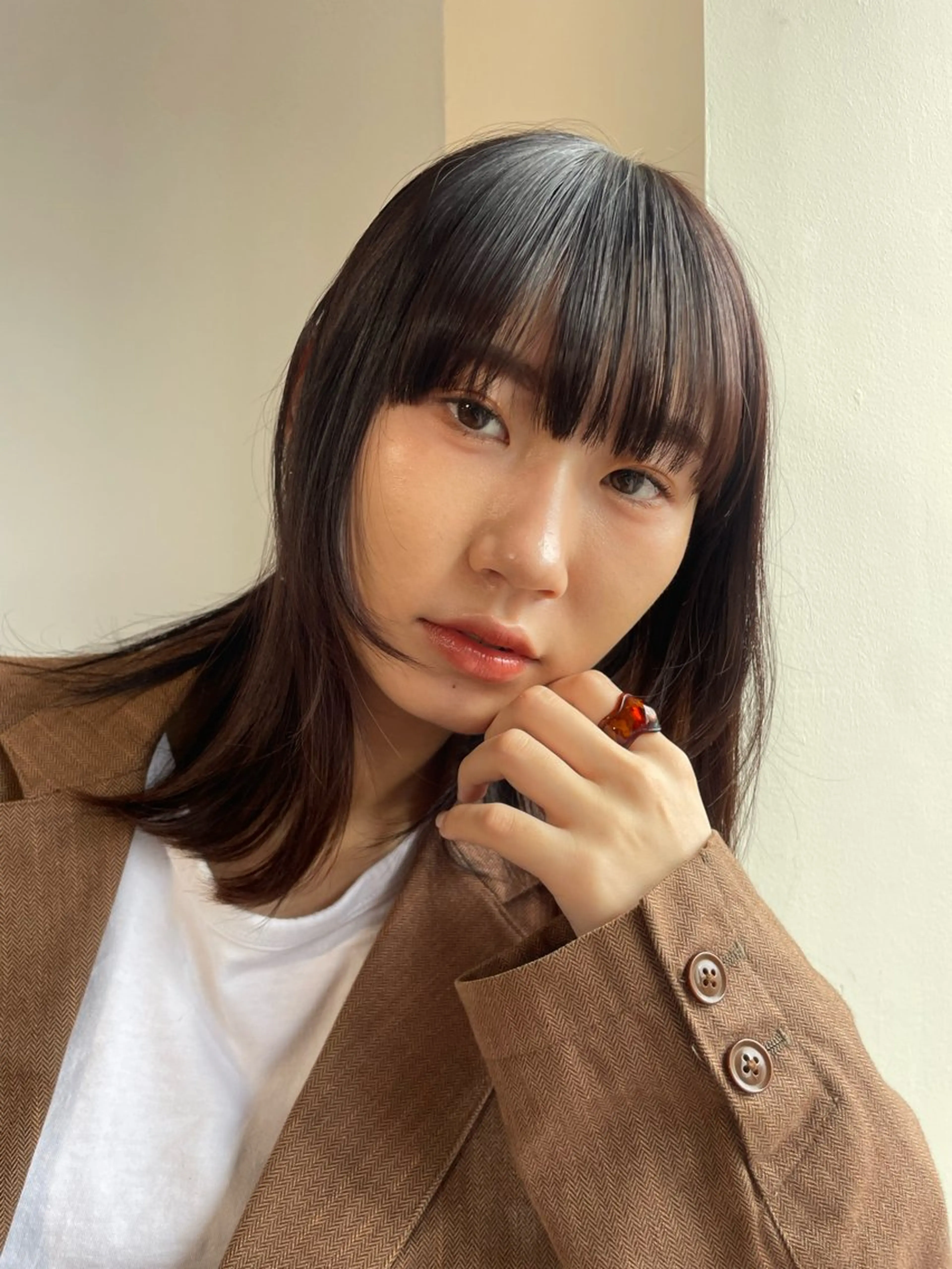 ミディアム 🌐NATSUMI 🌐【寒色カラー】のヘアスタイル