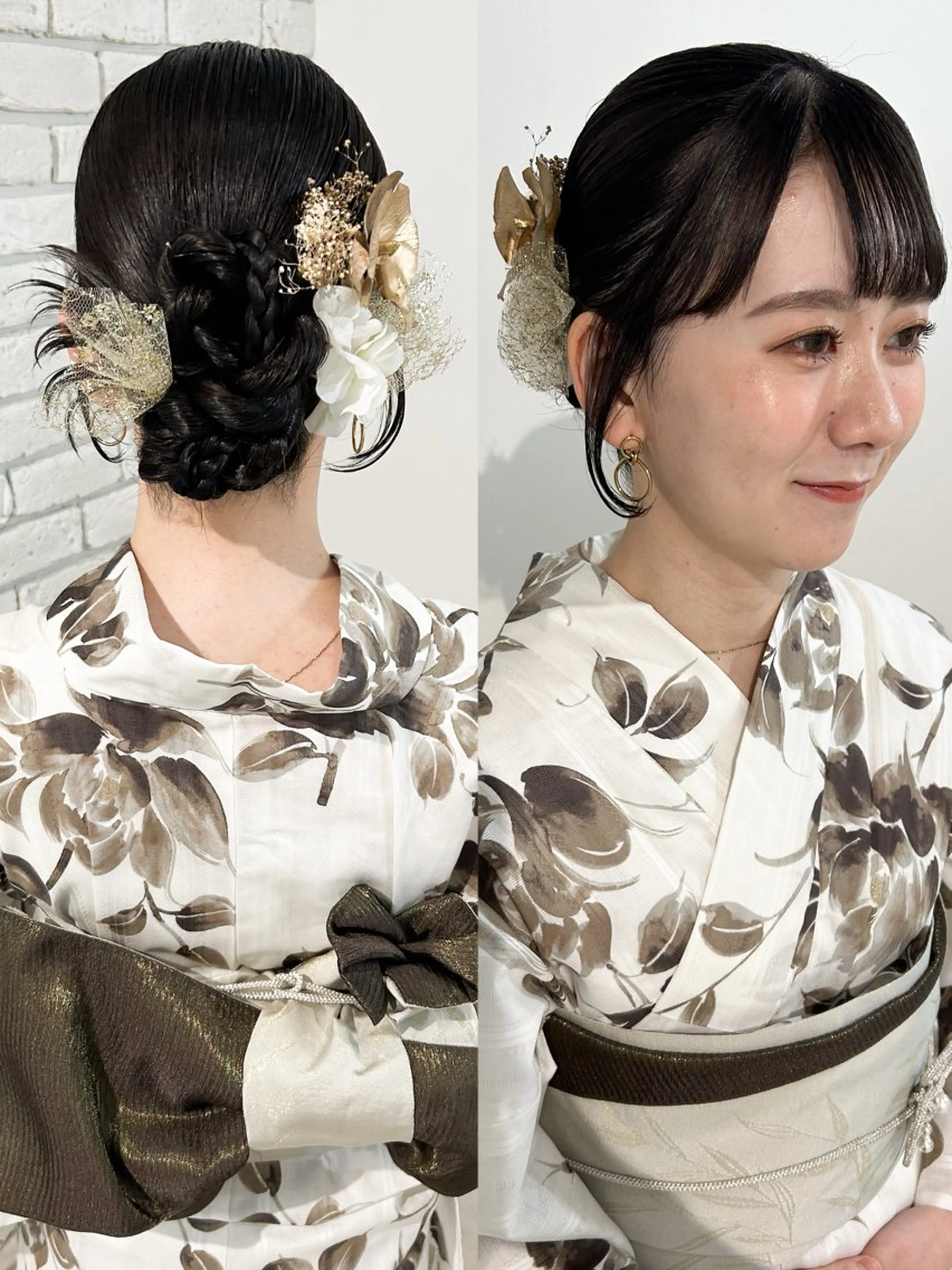 ヘアアレンジ デート 浴衣 奥出 祐菜のマツエク・マツパデザイン