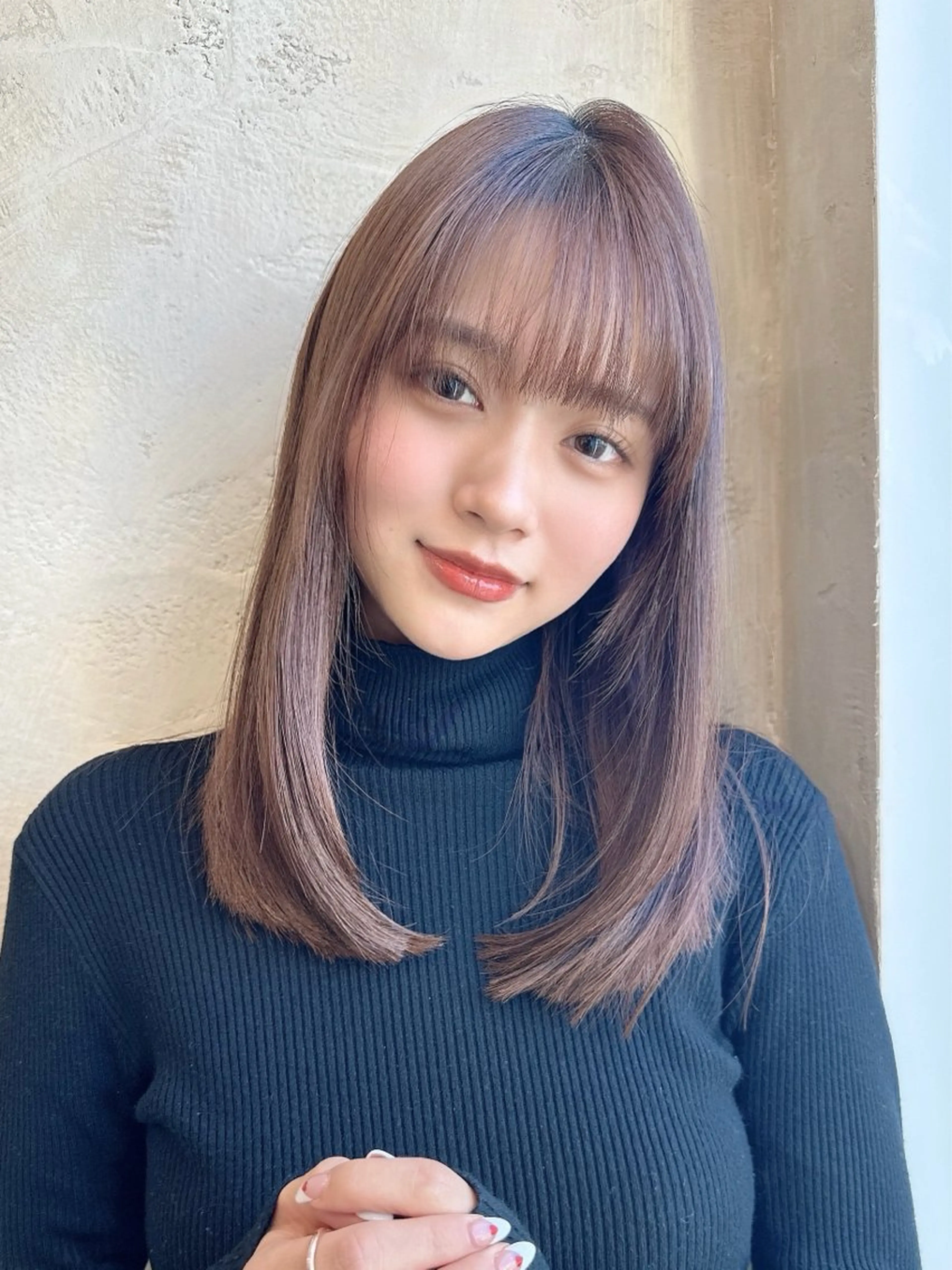 ロング 小顔カット トリートメント カット ヘアカラー トリートメント ヘッドスパ 石戸谷　海斗/韓国 レイヤー/艶カラーのヘアスタイル