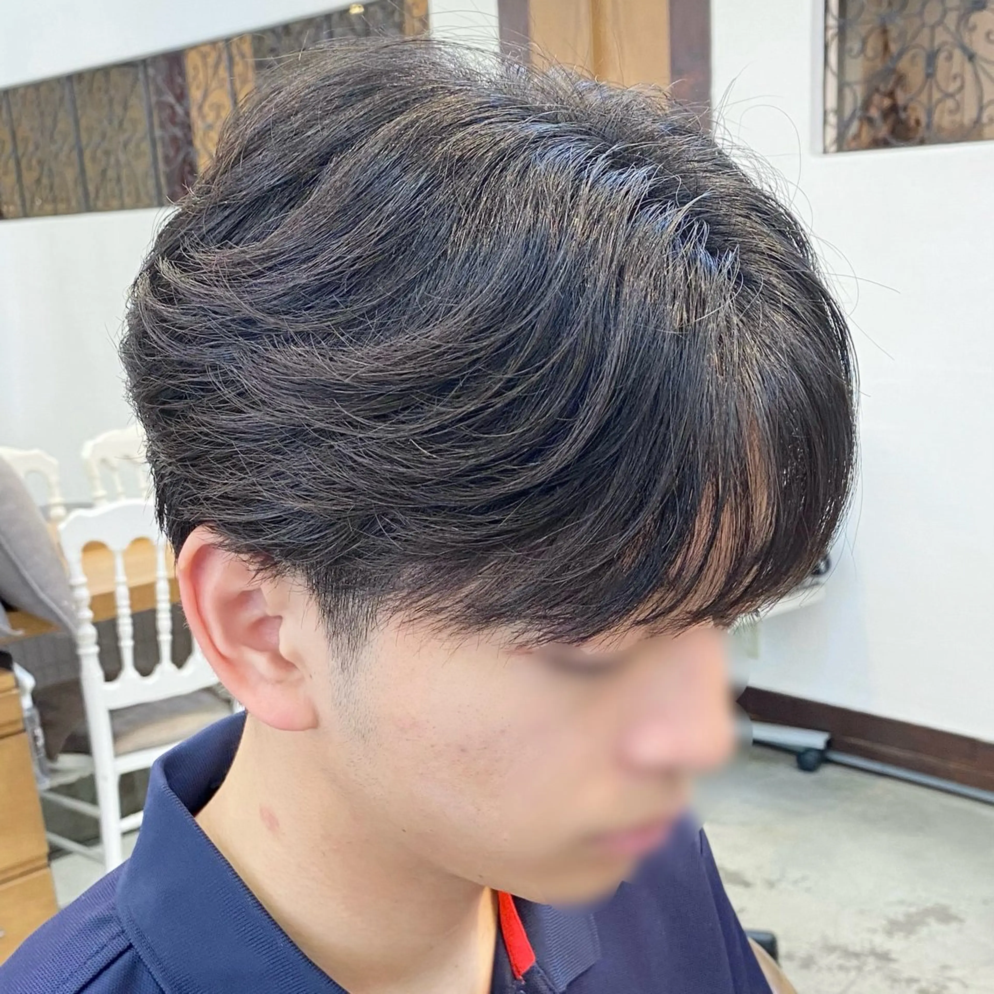 パーマ メンズ マッシュ カット パーマ Vicke所属・メンズ特化/韓国風 ❤️‍🔥吉野あいかのヘアスタイル