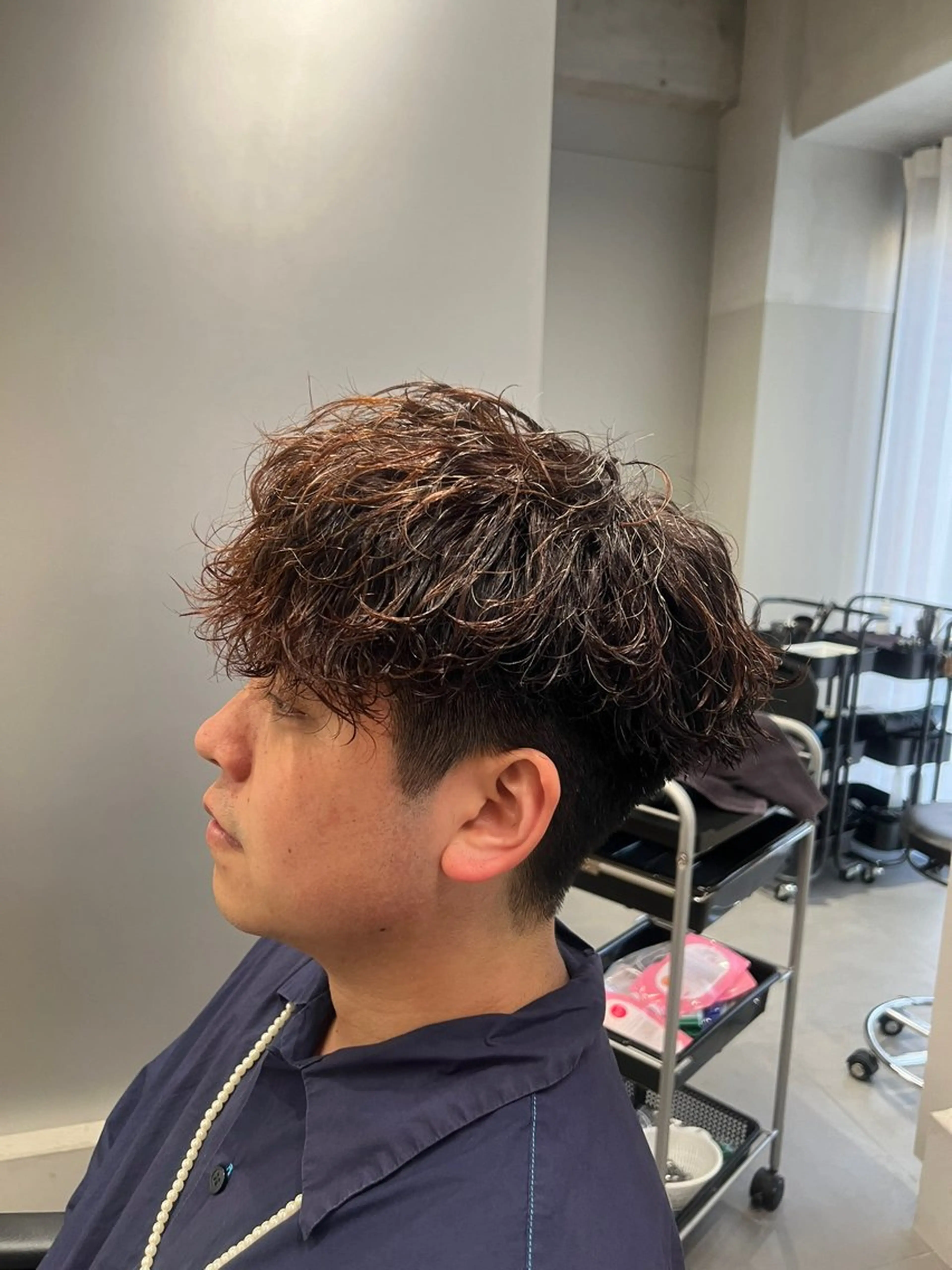 パーマ メンズ メンズパーマ スペインカール 波巻きパーマ カット パーマ トリートメント 👑立川No.1筋肉 美容師👑しゅーとのヘアスタイル