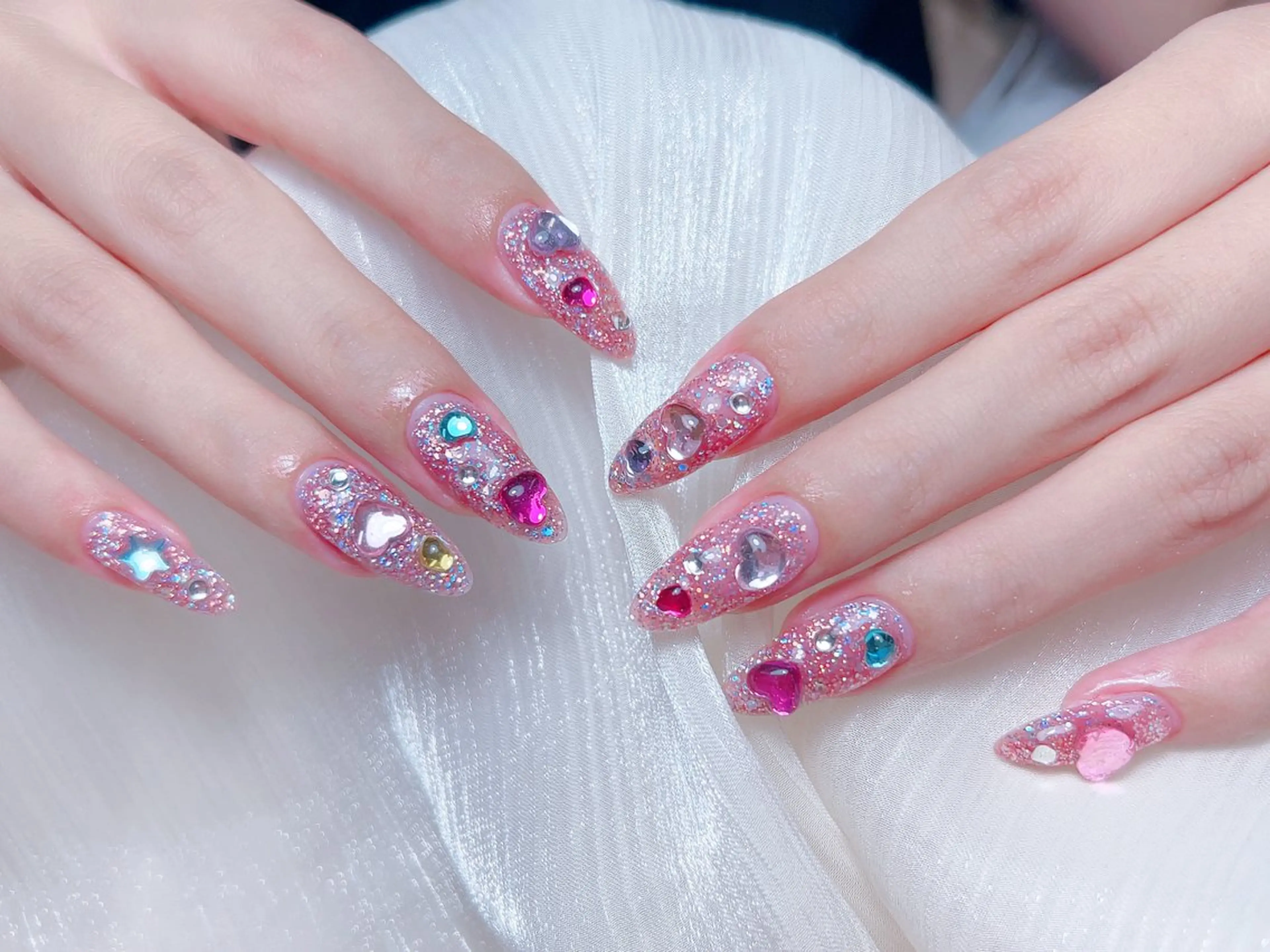 ネイル ハンドネイル M🌷nail 長さだし専門店のネイルデザイン