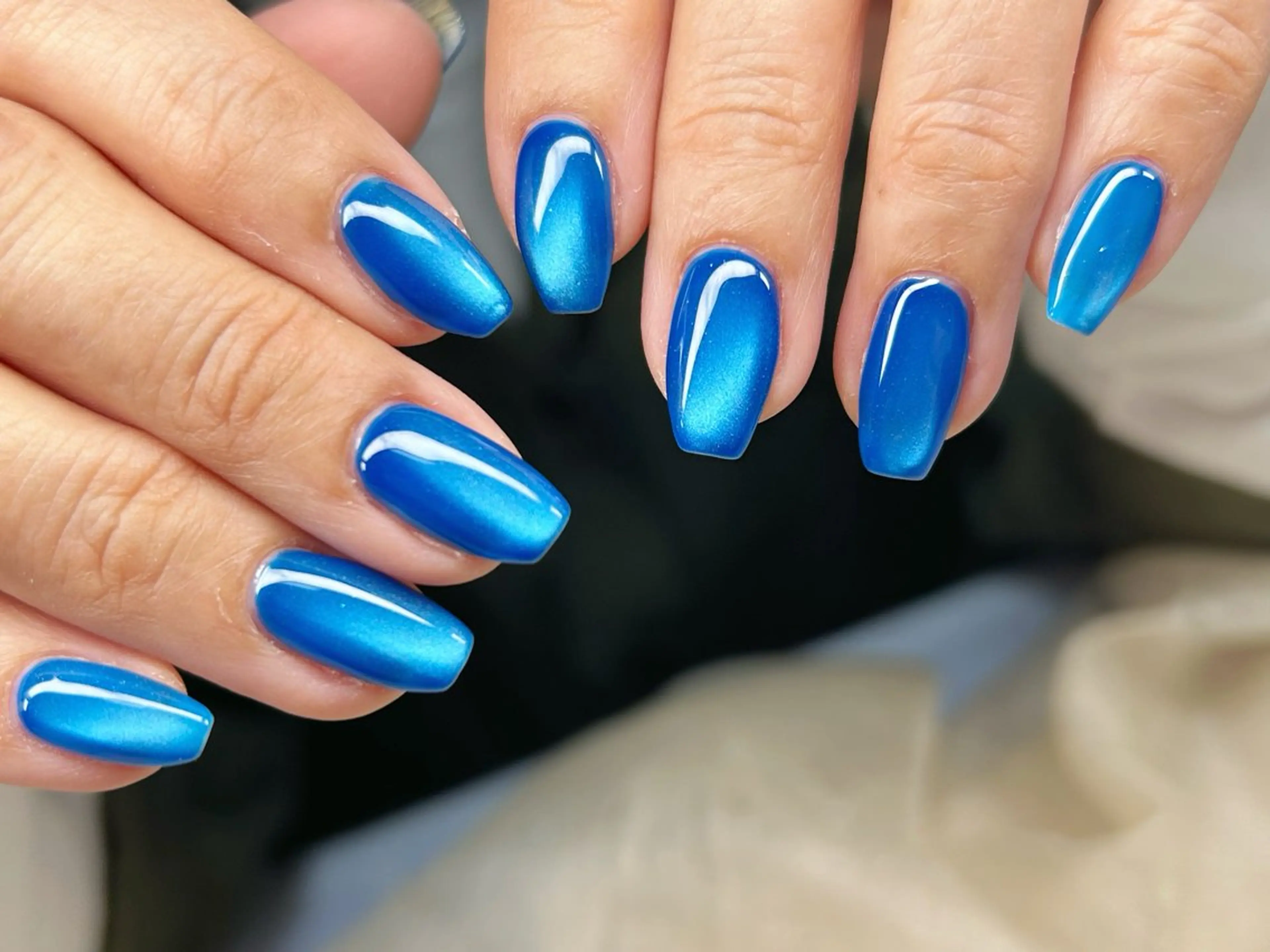 ネイル アートネイル チークネイル 成人式 入学式 長さ出し ハンドネイル Lino Nailのネイルデザイン