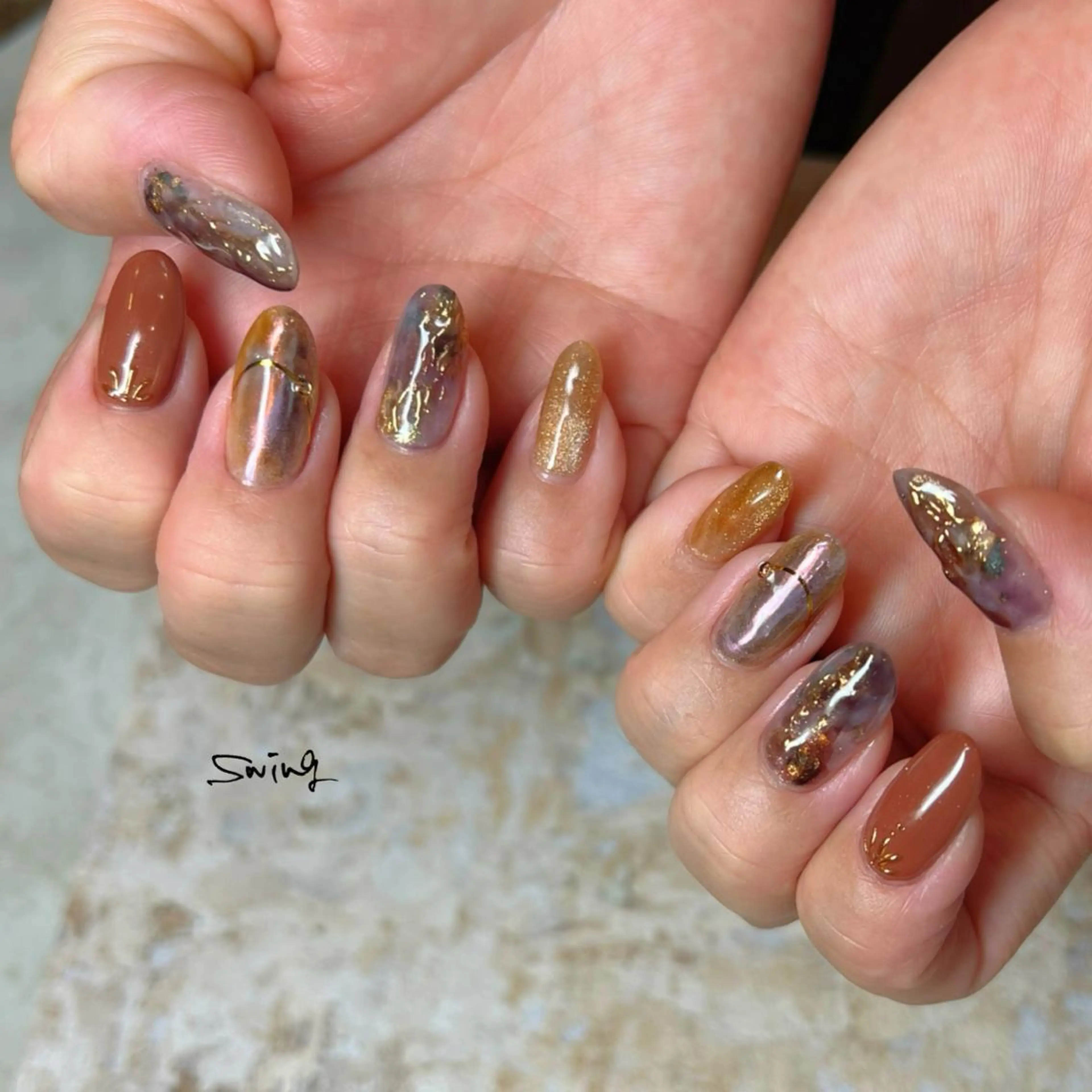 ネイル ニュアンスネイル SWING Nail Salon所属・Yoshida Takakoのネイルデザイン