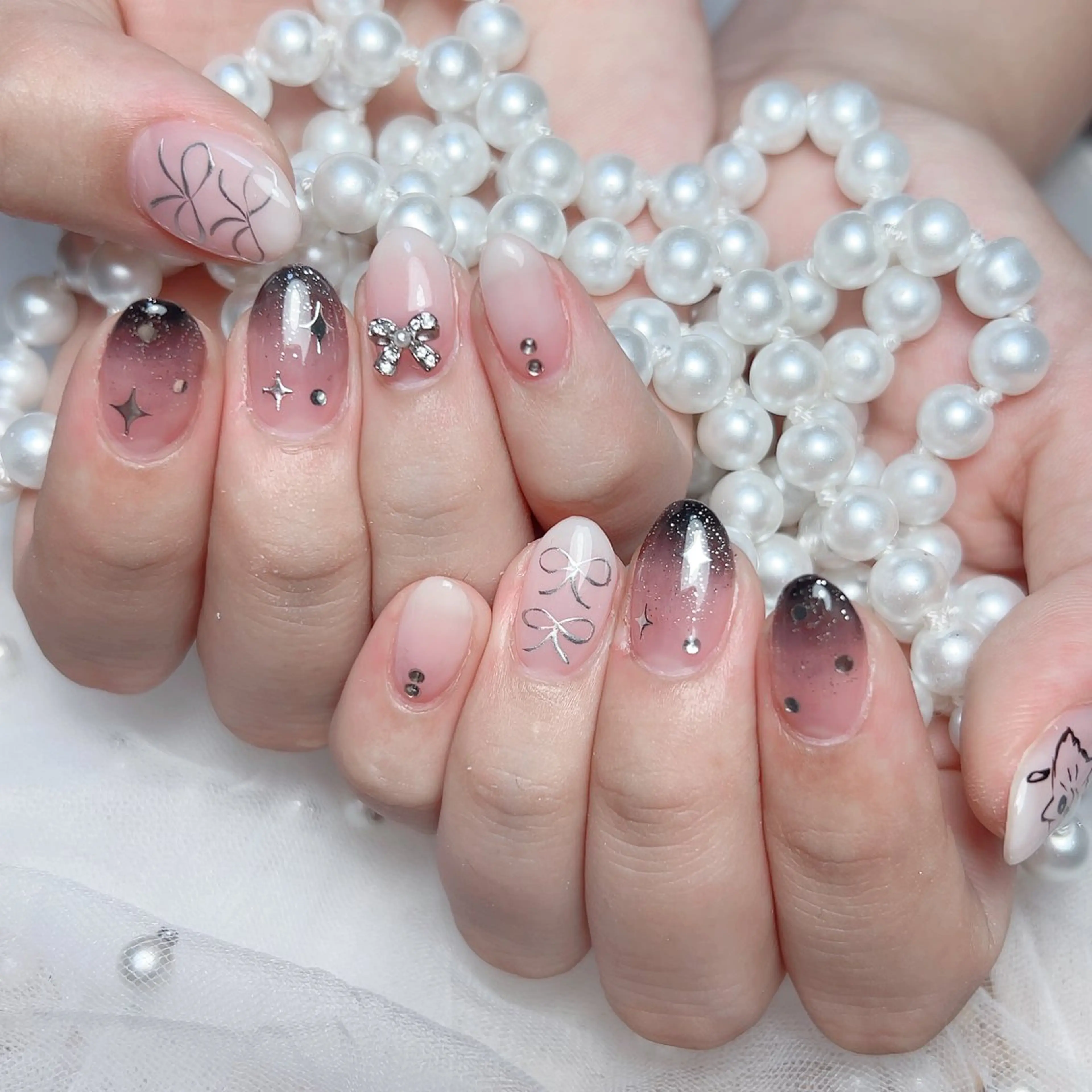 ネイル ハンドネイル M🌷nail 長さだし専門店のネイルデザイン