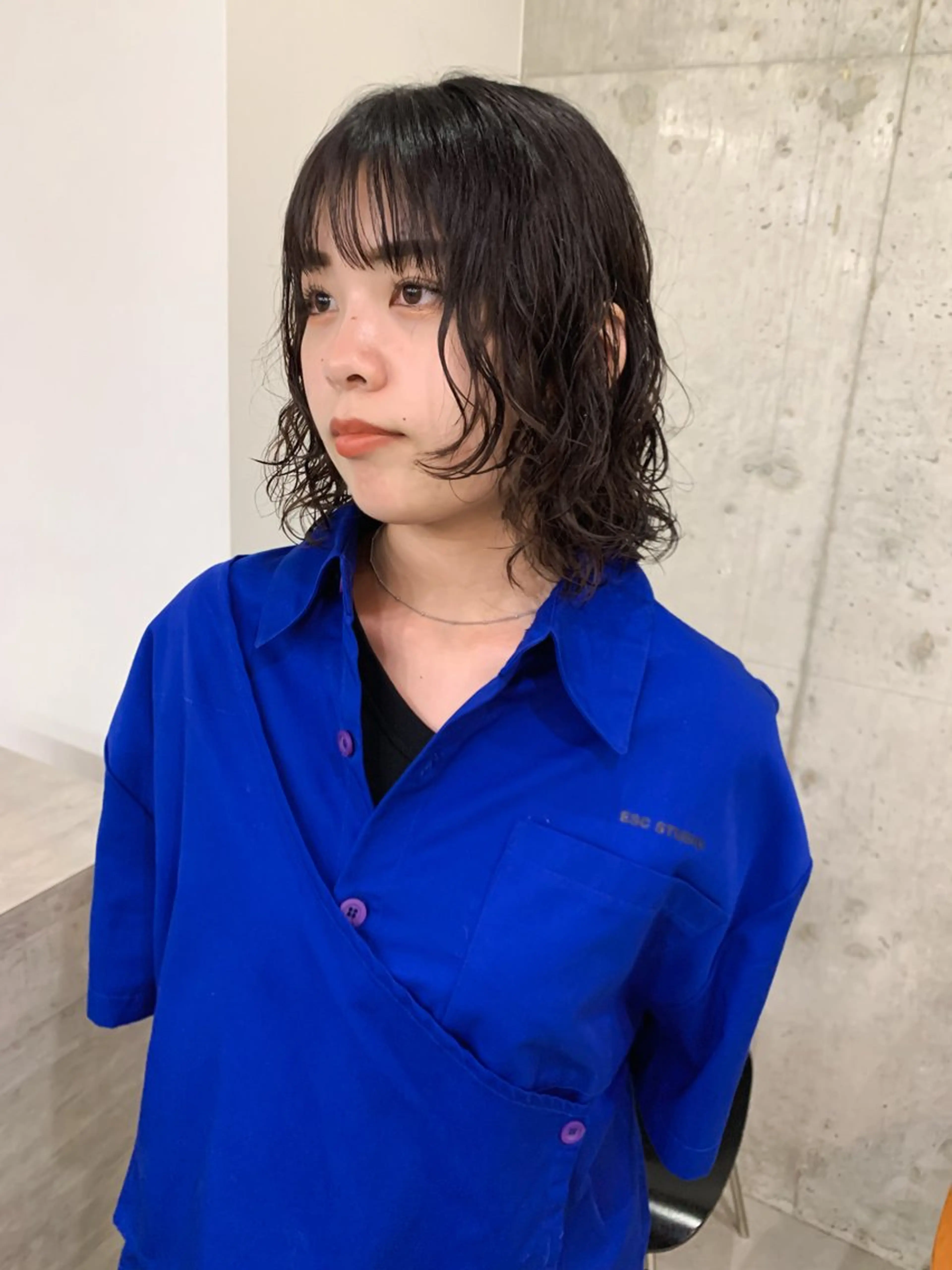 ミディアム ミディアムパーマ ボブ カット パーマ モード/レイヤー/ ウルフ/パーマ✂︎のヘアスタイル