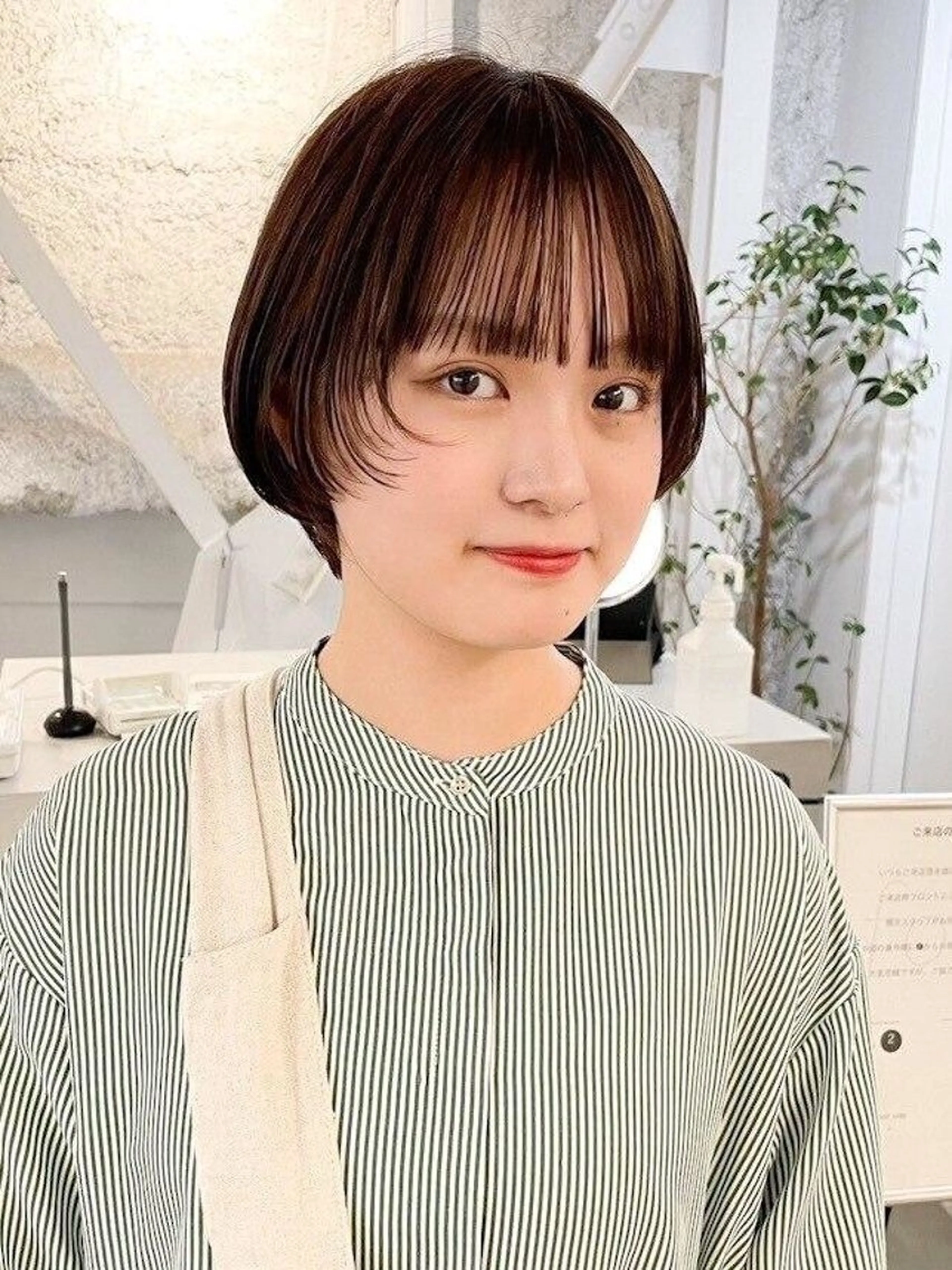 ショート カラー 丸みショート ショートヘア カット ヘアカラー トリートメント haruna🪽シ ョート/透明感カラーのヘアスタイル