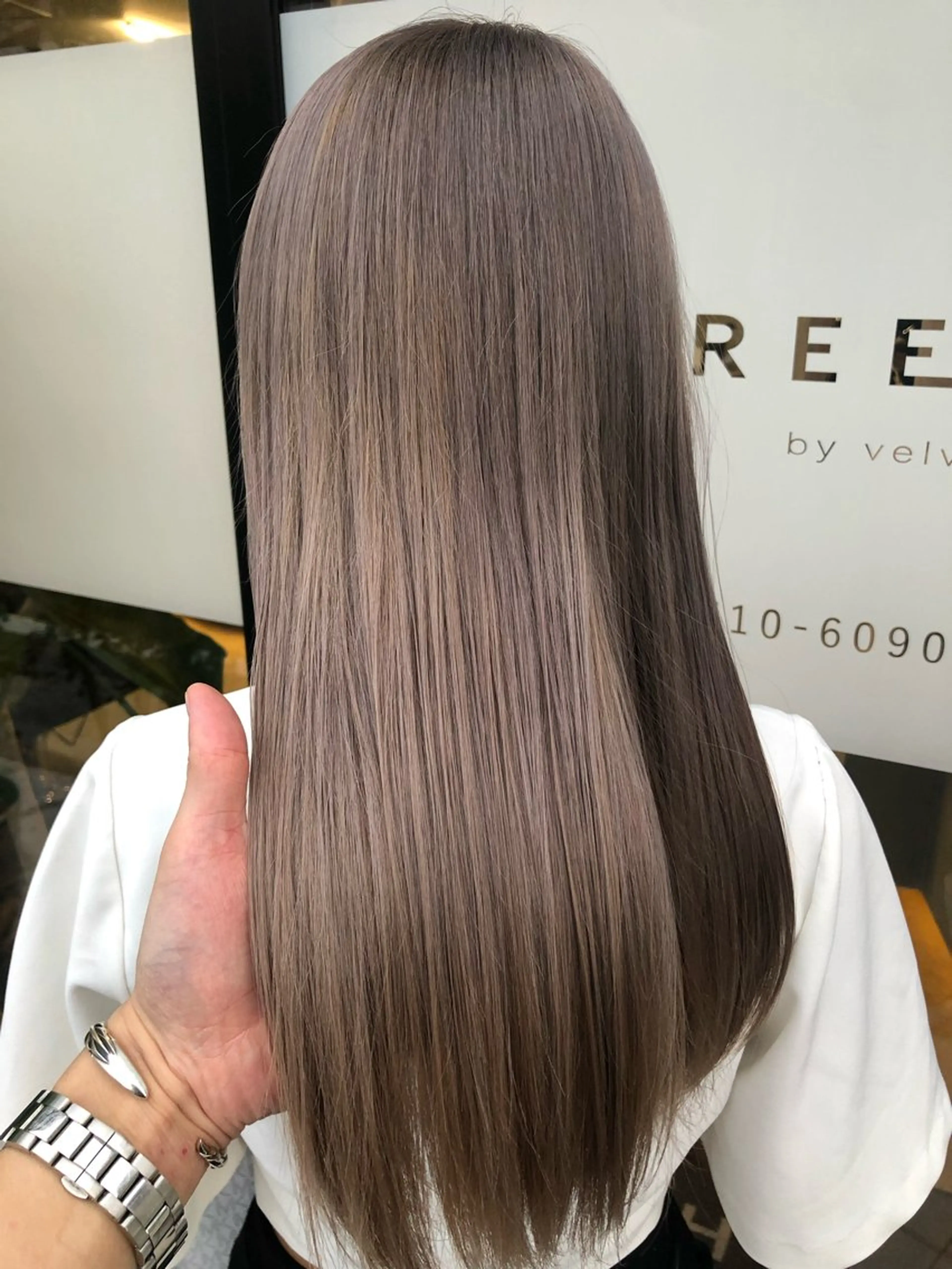 ロング カット 縮毛矯正 稲富 貴久のヘアスタイル