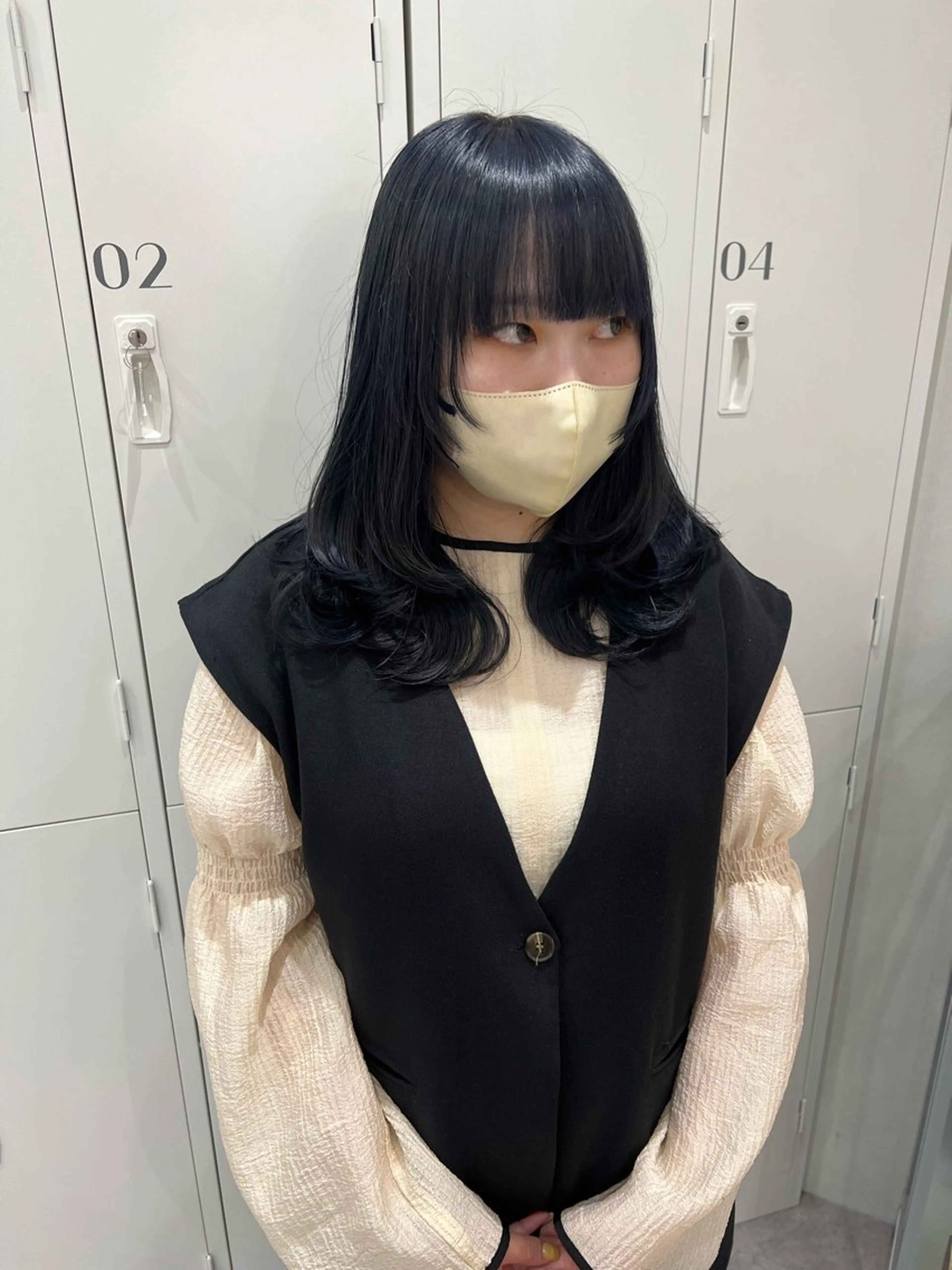 ミディアム カラー ベージュカラー ブリーチ ケアブリーチ デザインカラー ダブルカラー ヘアカラー SOYONなんば店 ／韓国風のヘアスタイル