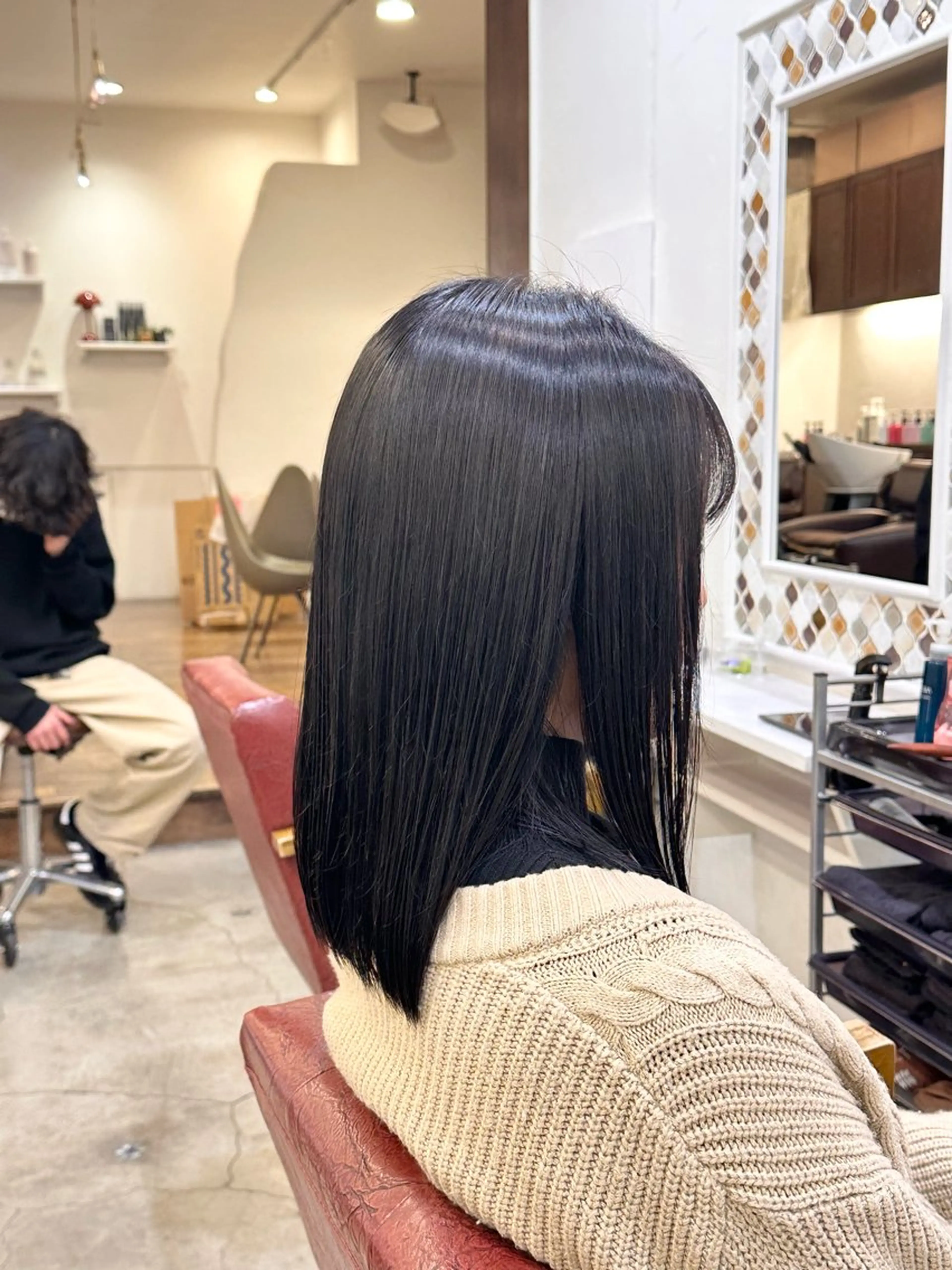ミディアム カラー ヘアカラー トリートメント 村上 滉弥のヘアスタイル