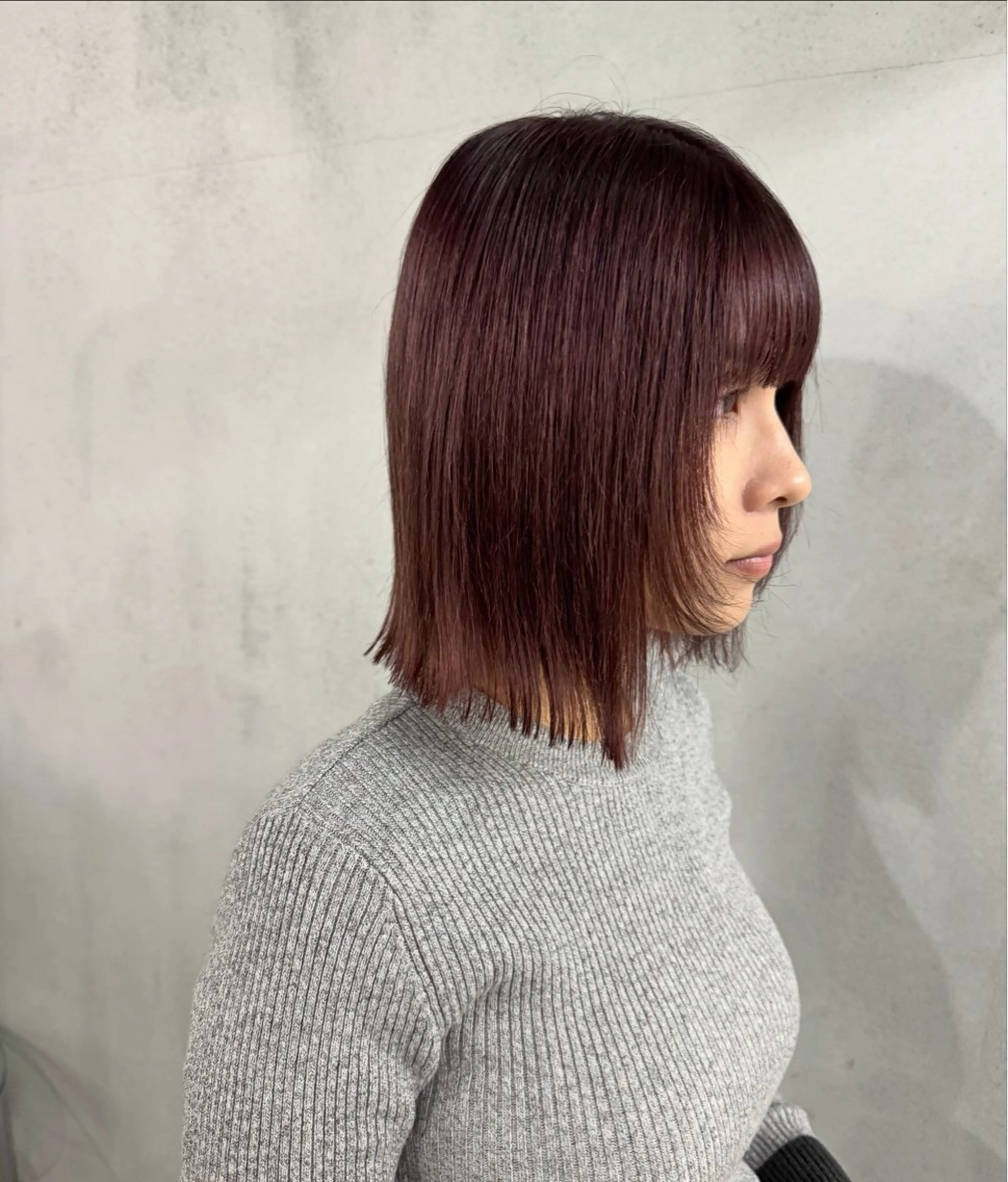 ミディアム カラー ブラウンカラー 顔まわりレイヤー 顔周りカット レイヤーカット カット ヘアカラー トリートメント #ボブ #ウルフ #tag佐藤璃美のヘアスタイル