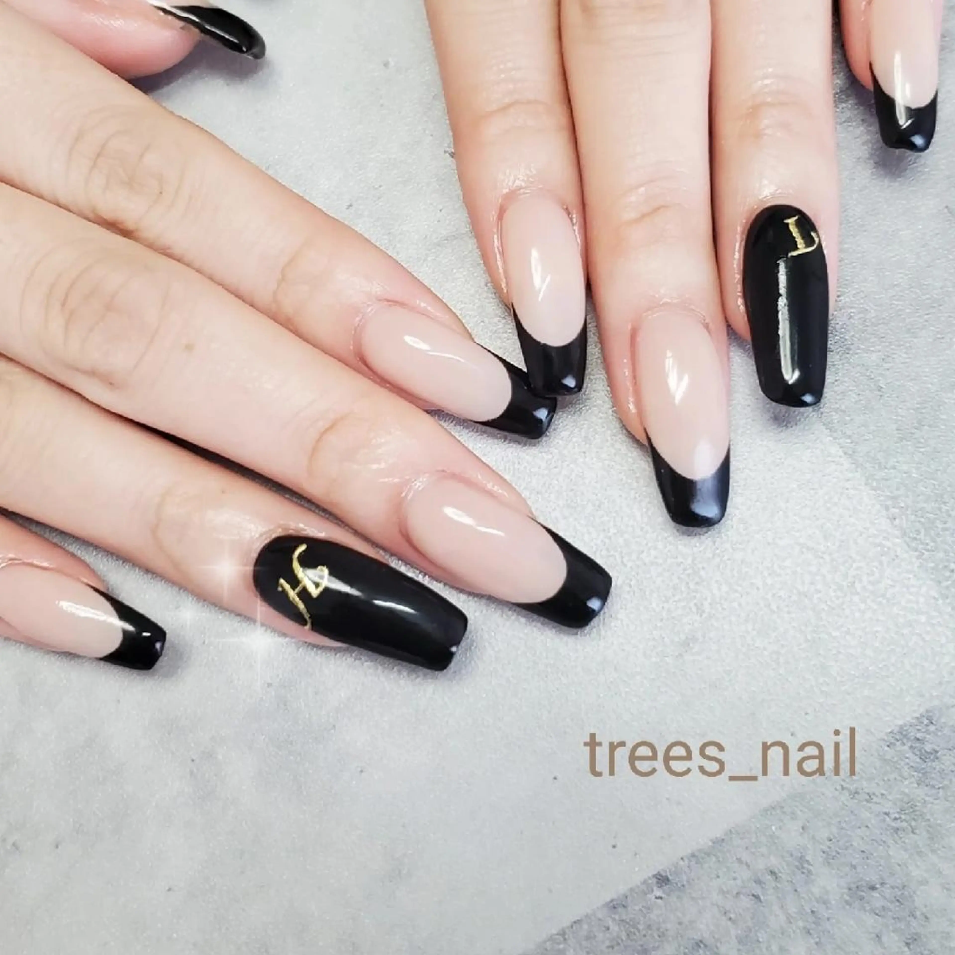 ネイル フレンチネイル スカルプネイル シンプルネイル スクエアネイル ハンドネイル フットネイル trees_ nailのネイルデザイン