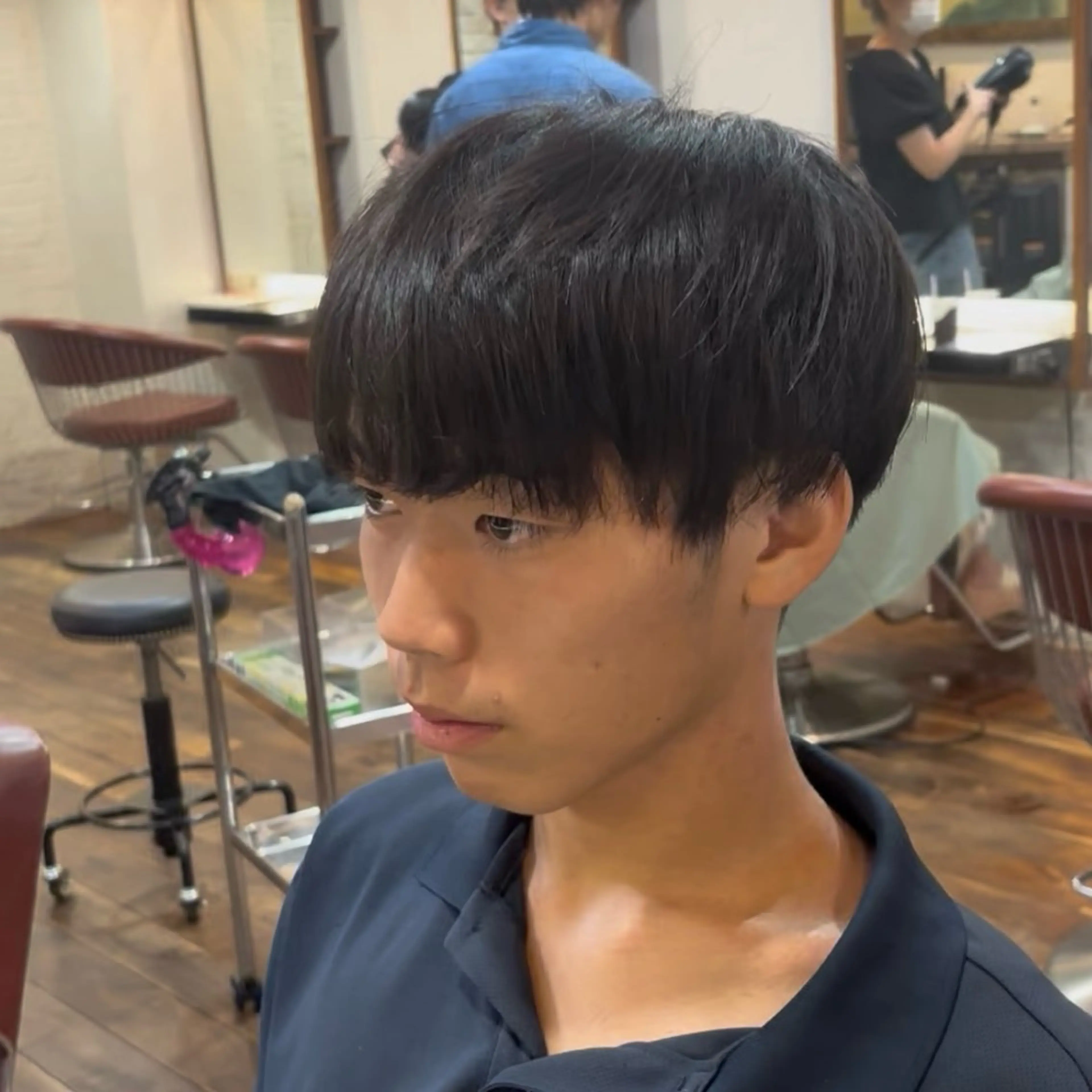 メンズ HAIR&MAKE SeeK 八王子店所属・韓国風ウルフ / 盛れるヘア🩶フウカのヘアスタイル