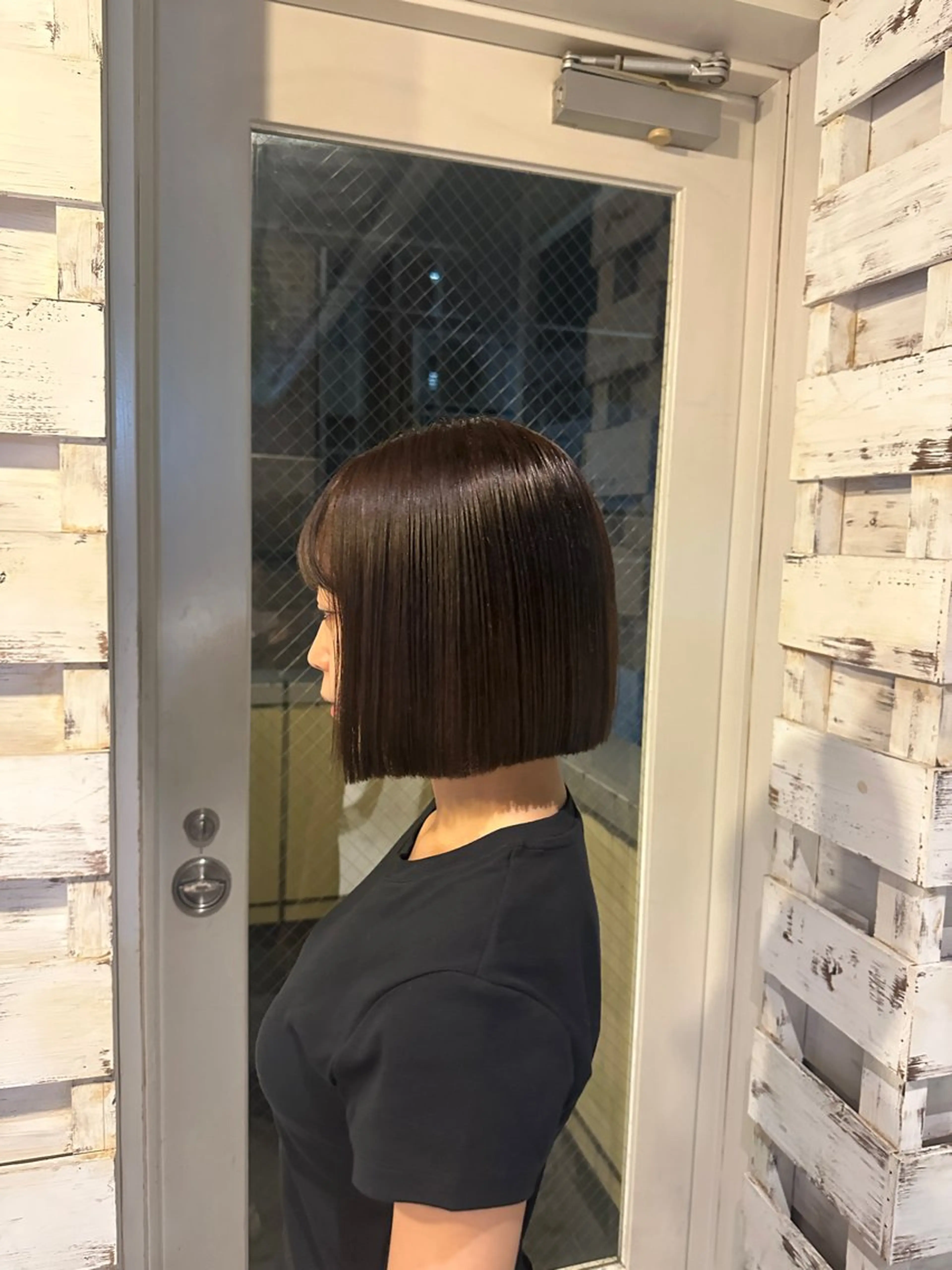 ショート 切りっぱなしボブ ボブ Y U  Iのヘアスタイル
