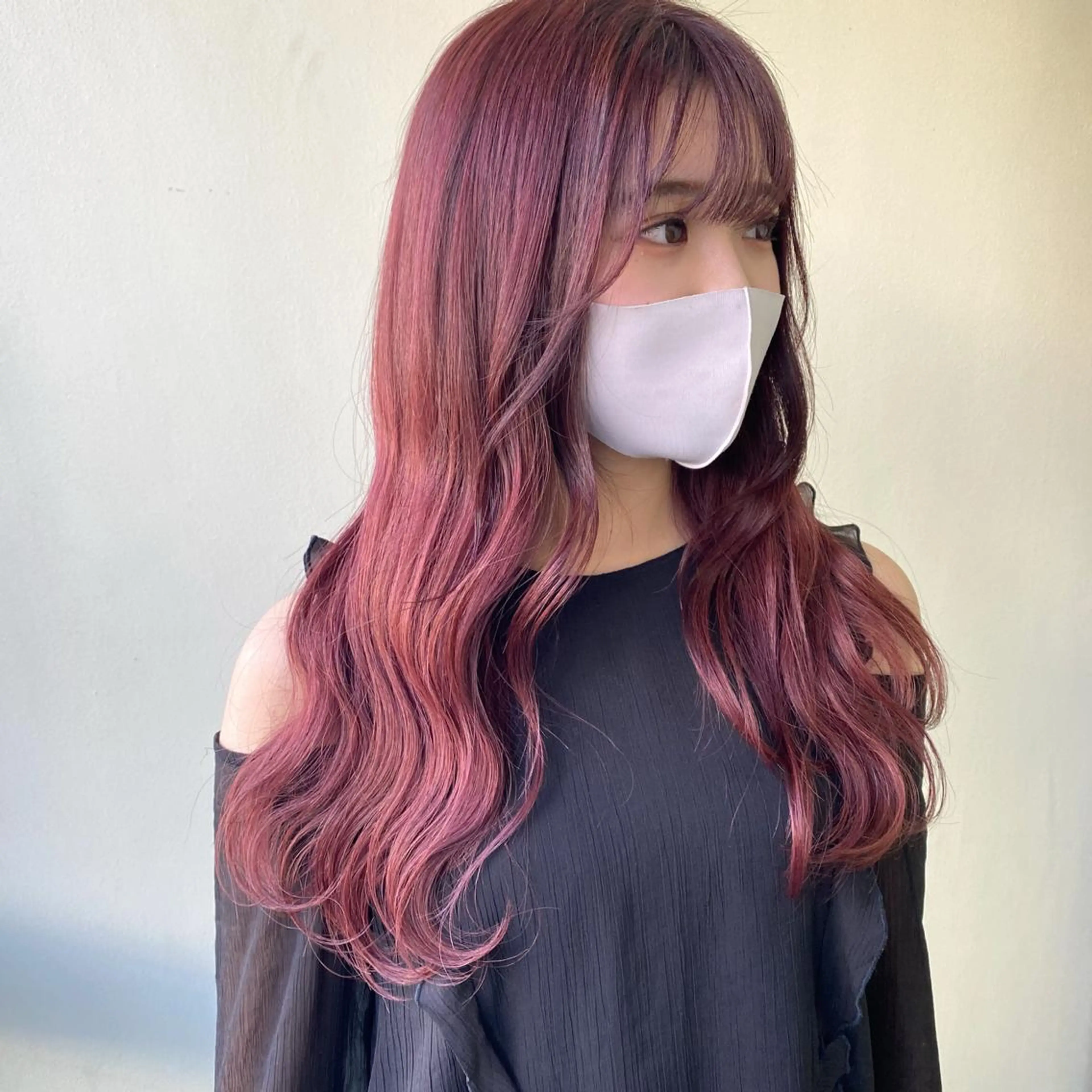 ロング アッシュ 韓国ヘア🇰🇷 SAYAのヘアスタイル