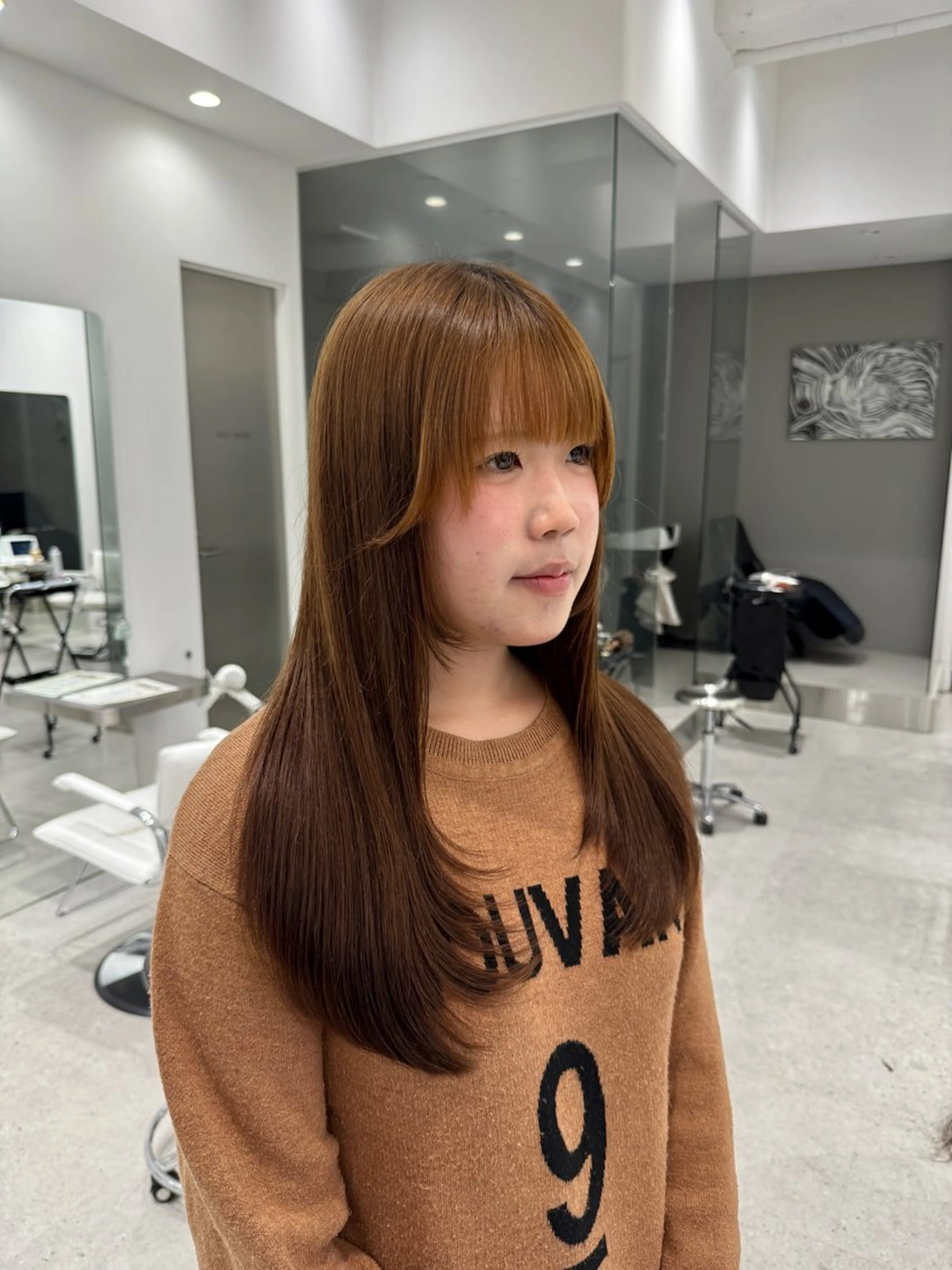 ロング レイヤーカット カット 艶カラー ⋆✦ HIROMIのヘアスタイル