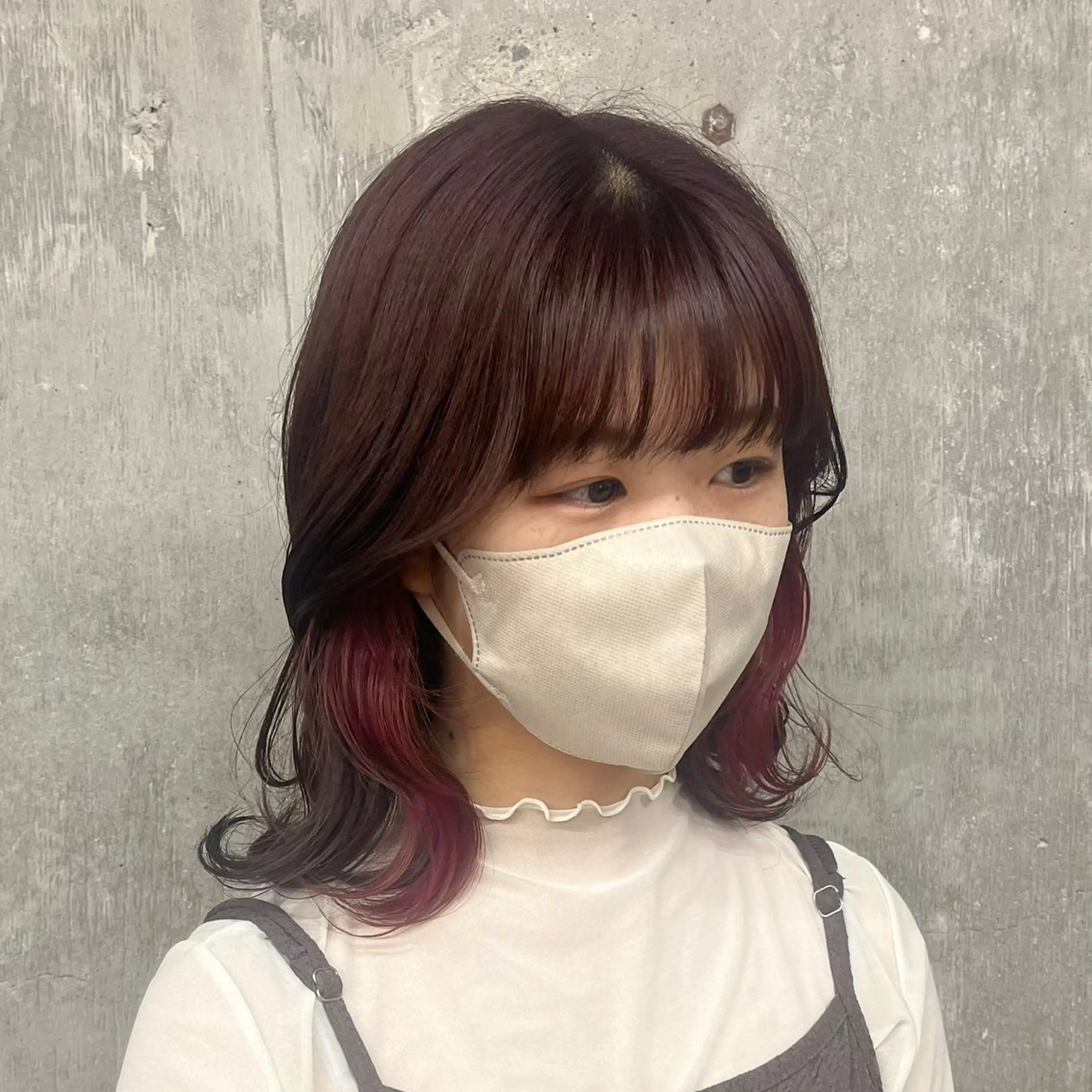 ミディアム パーマ/オリーブ/ 酸性ストレート/ゆなのヘアスタイル