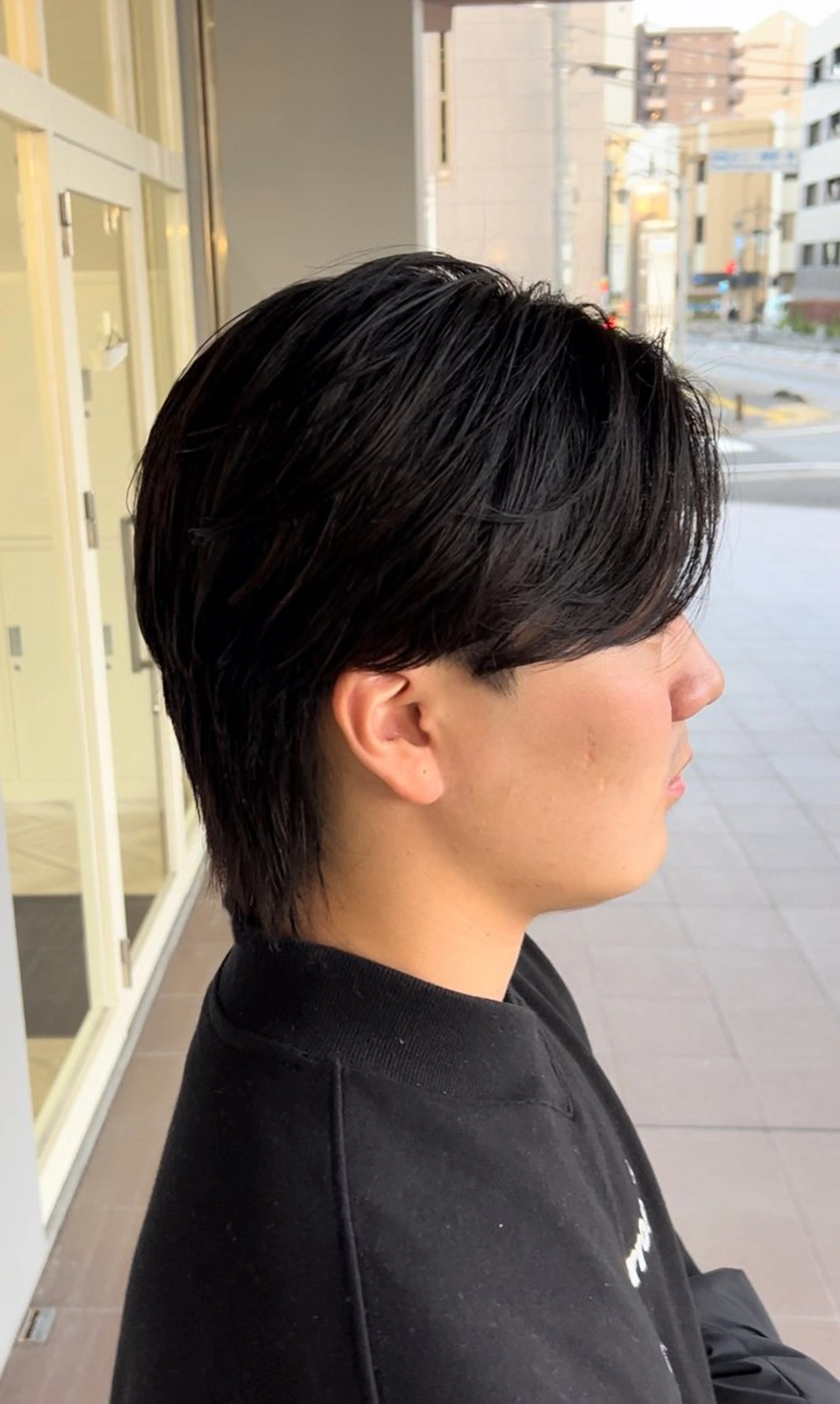 パーマ メンズ メンズパーマ メンズウルフカット ウルフカット ニュアンスパーマ 奥村 悠晏のヘアスタイル