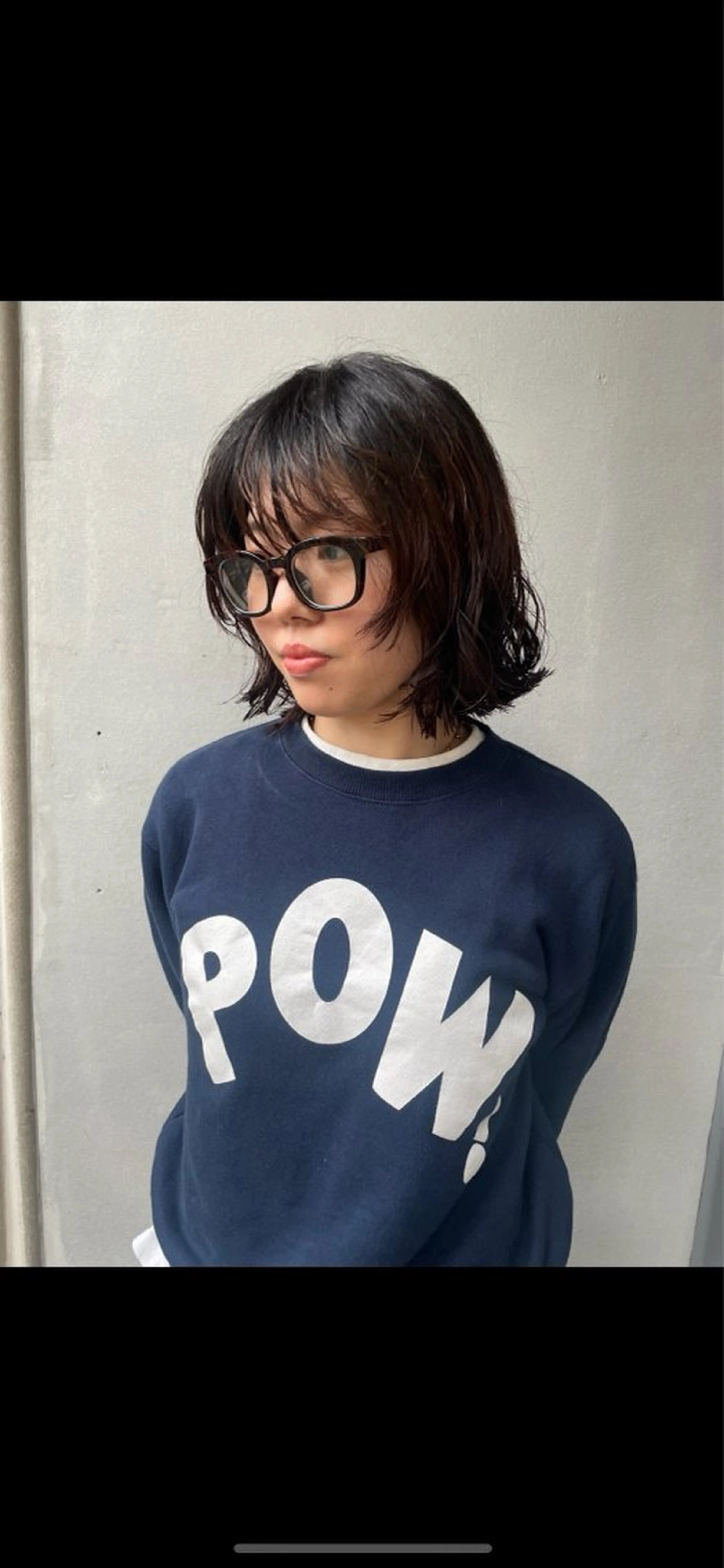 ショート パーマ カット パーマ ハナ🌼 ボブ/透明感カラーのヘアスタイル