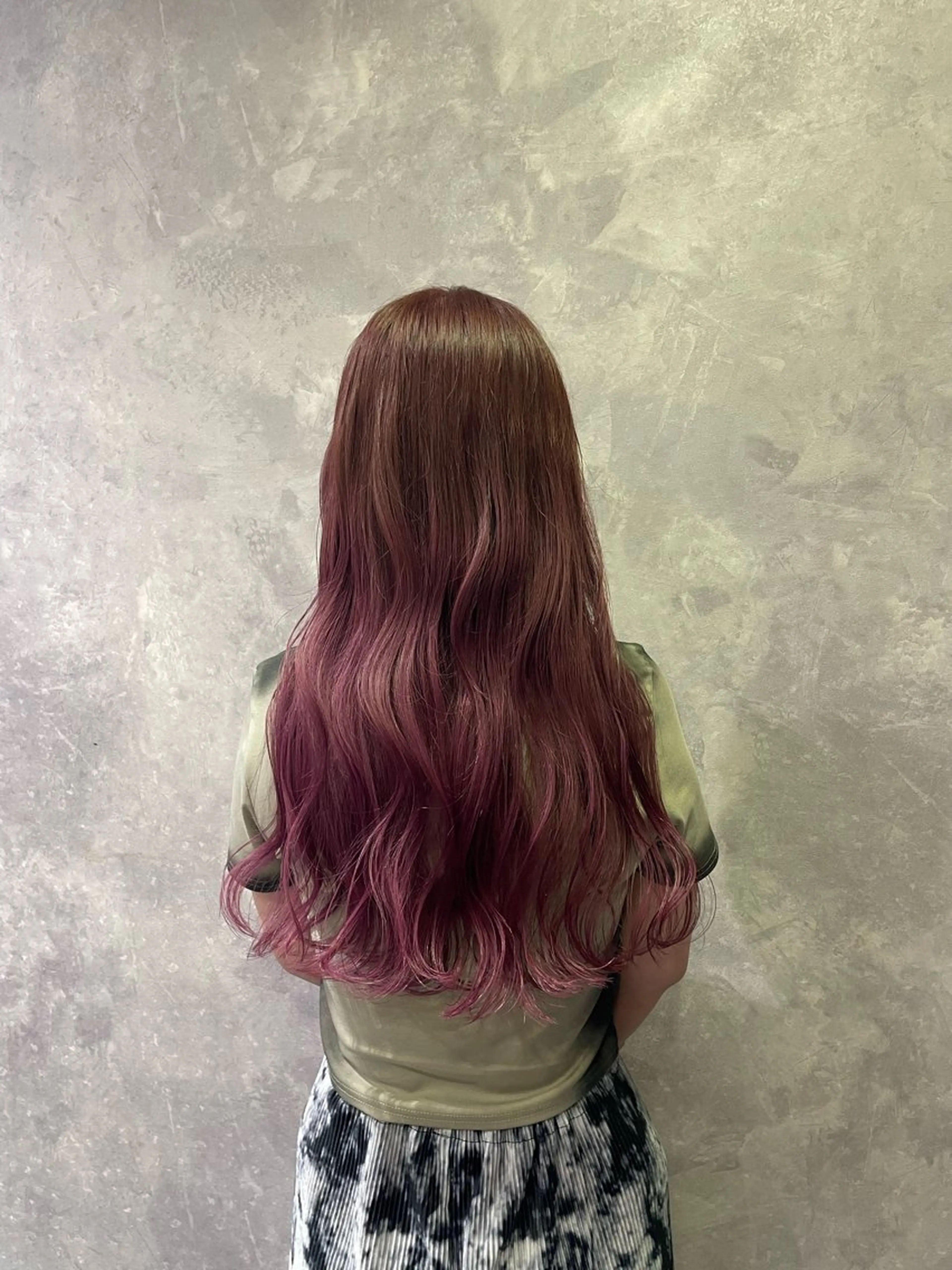 ロング カラー カット ヘアカラー トリートメント 手塚 由佳のヘアスタイル