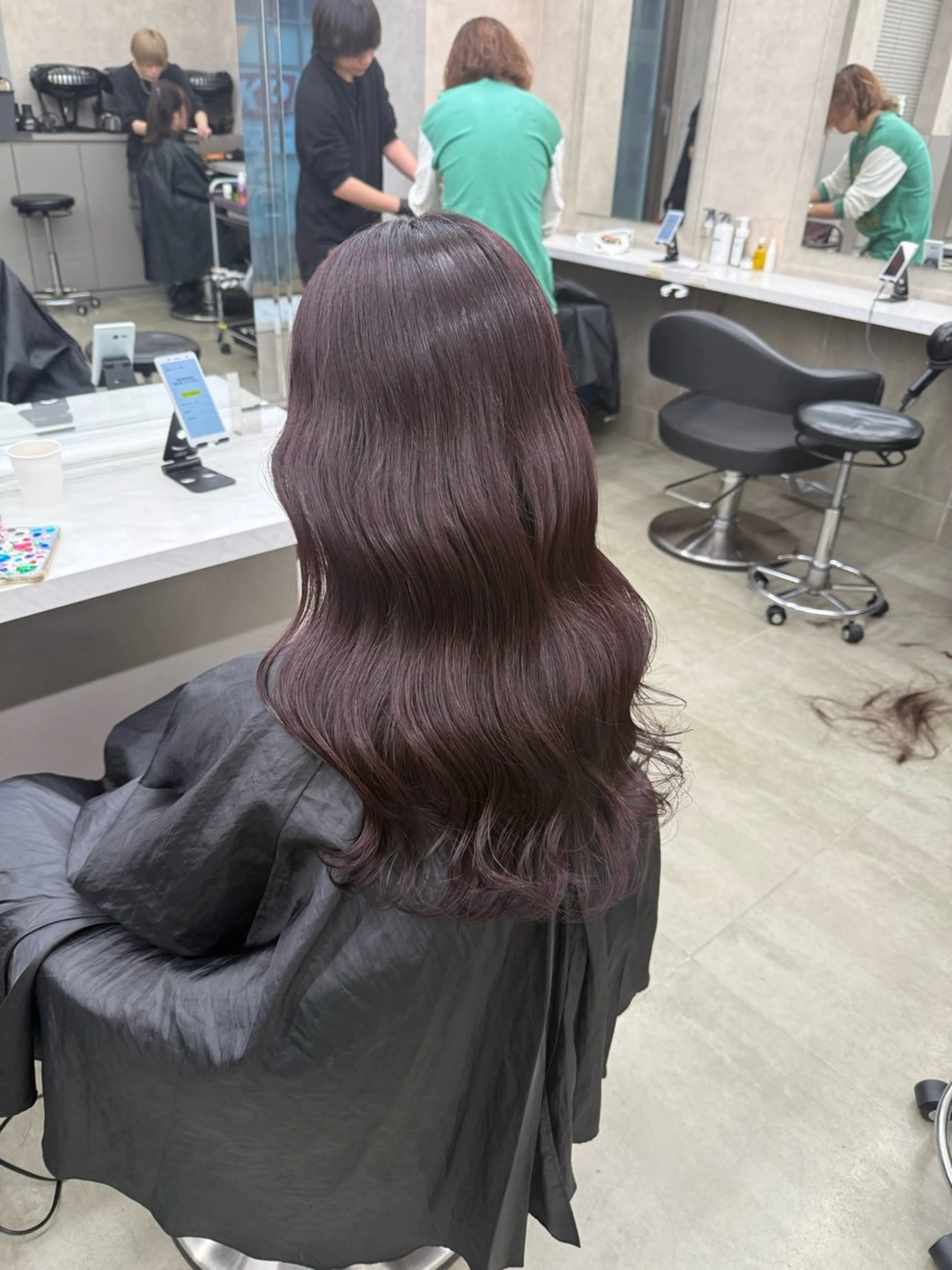 ロング カラー ヘアアレンジ ヘアカラー トリートメント ヘッドスパ 💗暖色特化ピンク/ 赤髪💗HARUNAのヘアスタイル