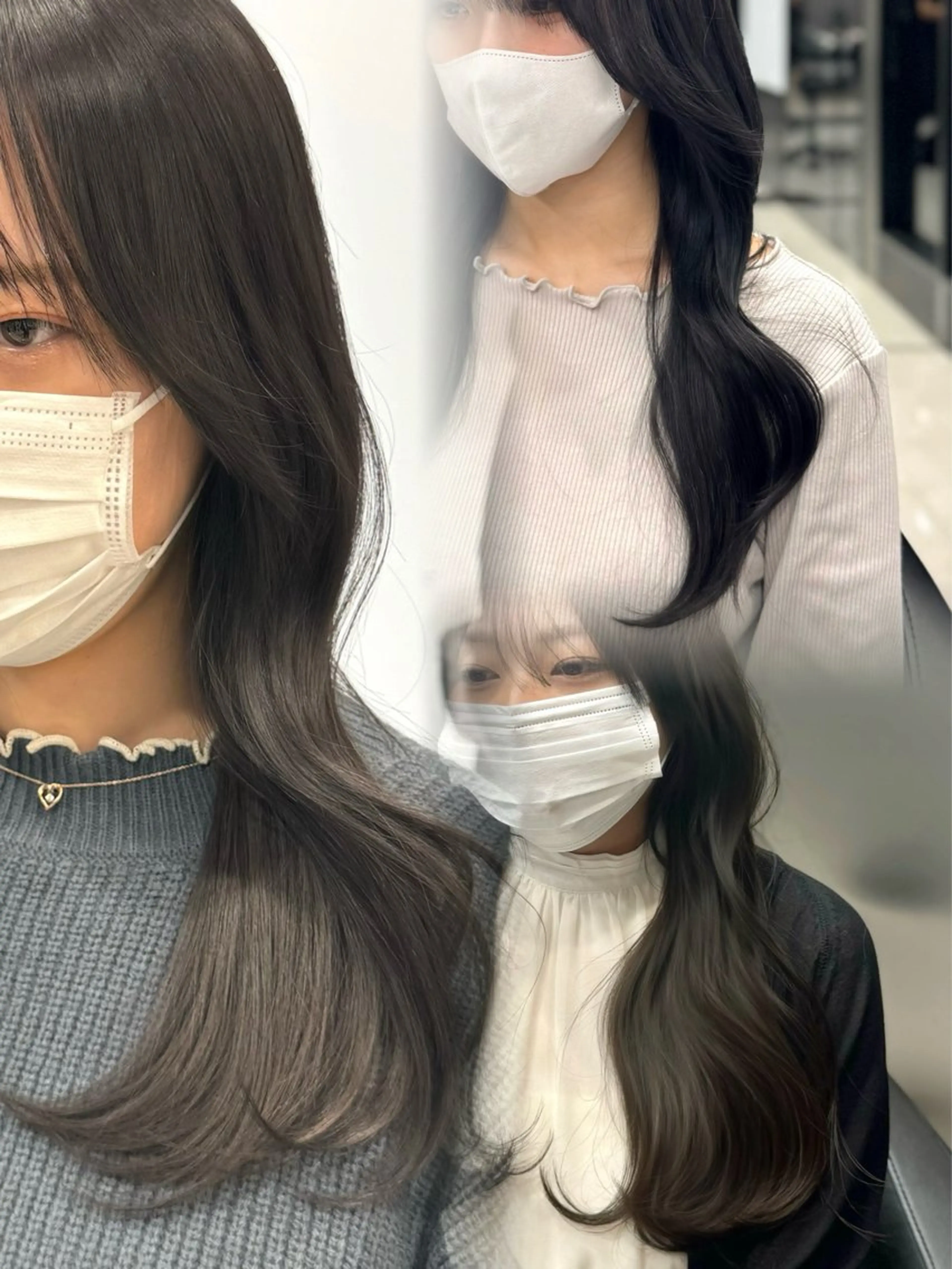 セミロング HARUKI MINATO Japan SENDAI所属・🌈【透明感・韓国 ヘア】がっきー🌈のヘアスタイル