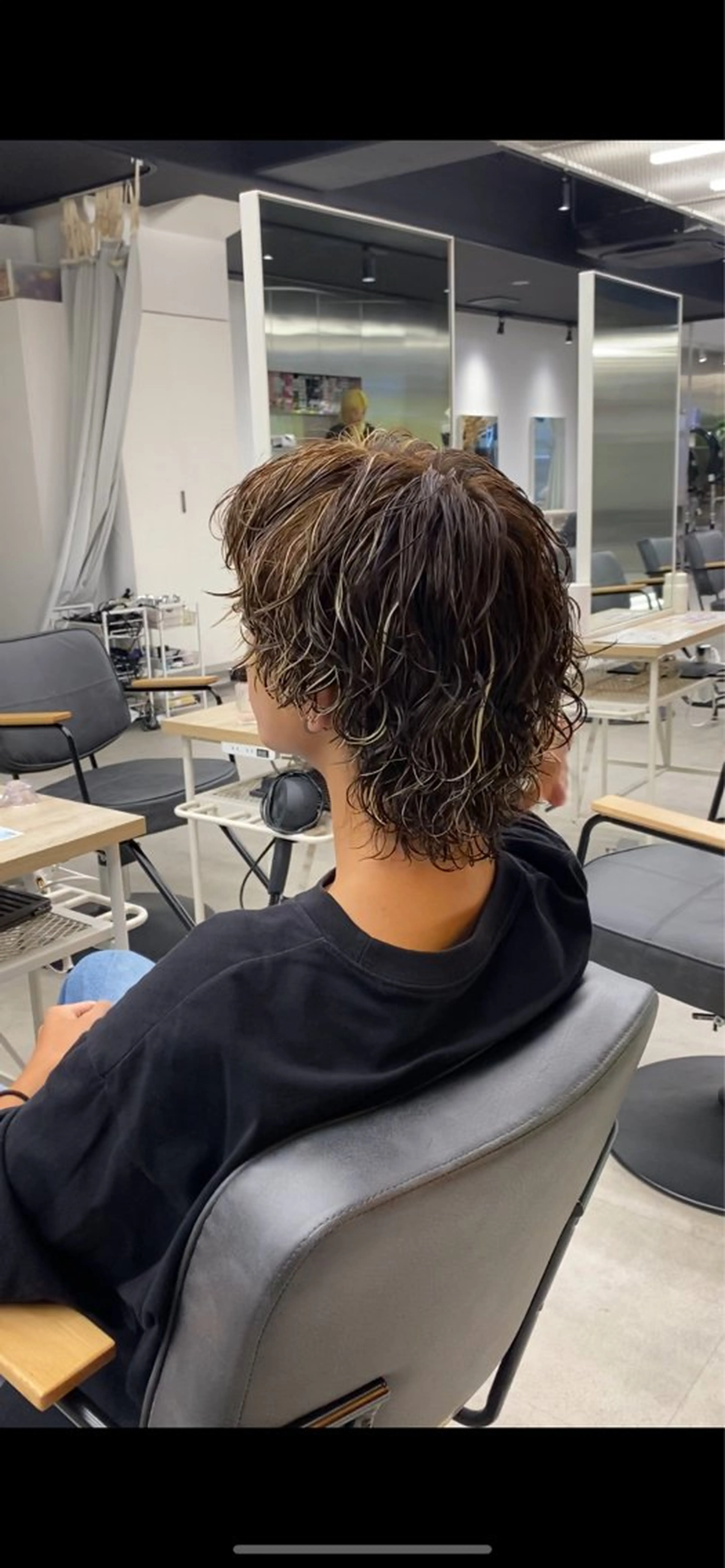 ショート カラー パーマ メンズ カット ヘアカラー パーマ シャドウパーマ/ メンズ特化のヘアスタイル