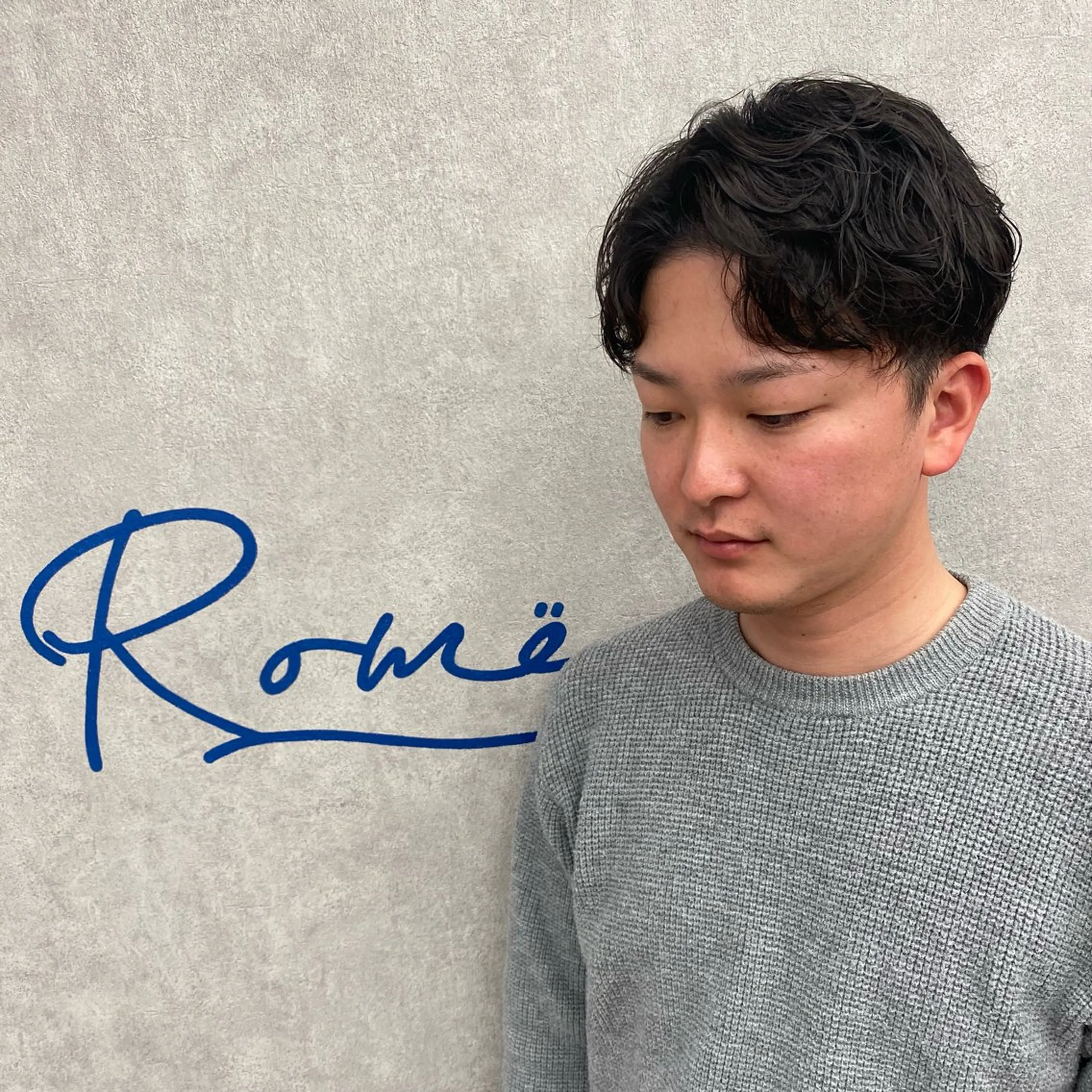 パーマ メンズ カット パーマ メンズサロンRomë 菜里のヘアスタイル