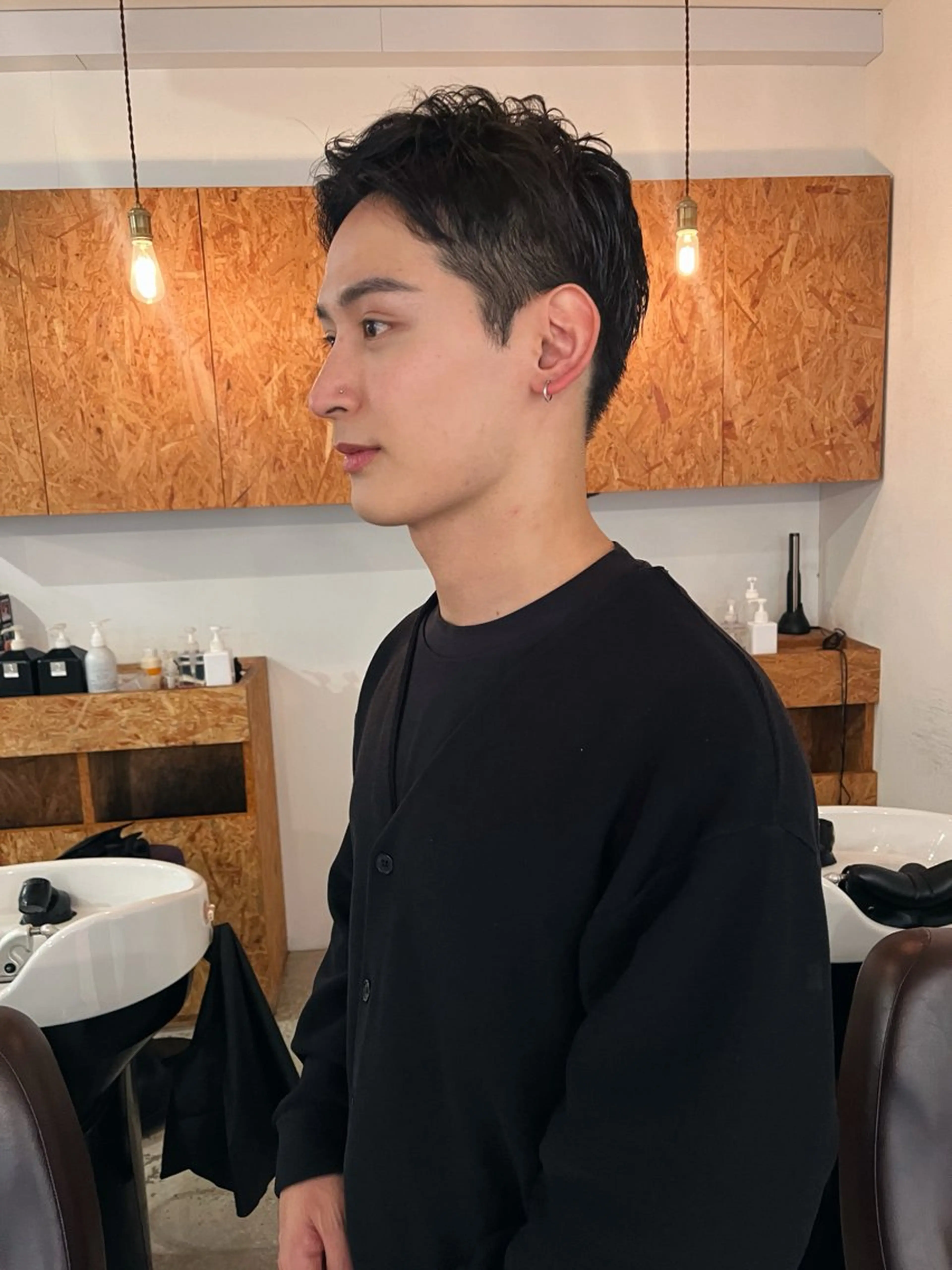 ショート メンズ 暖色/パーマ 🌼クニトウメイのヘアスタイル