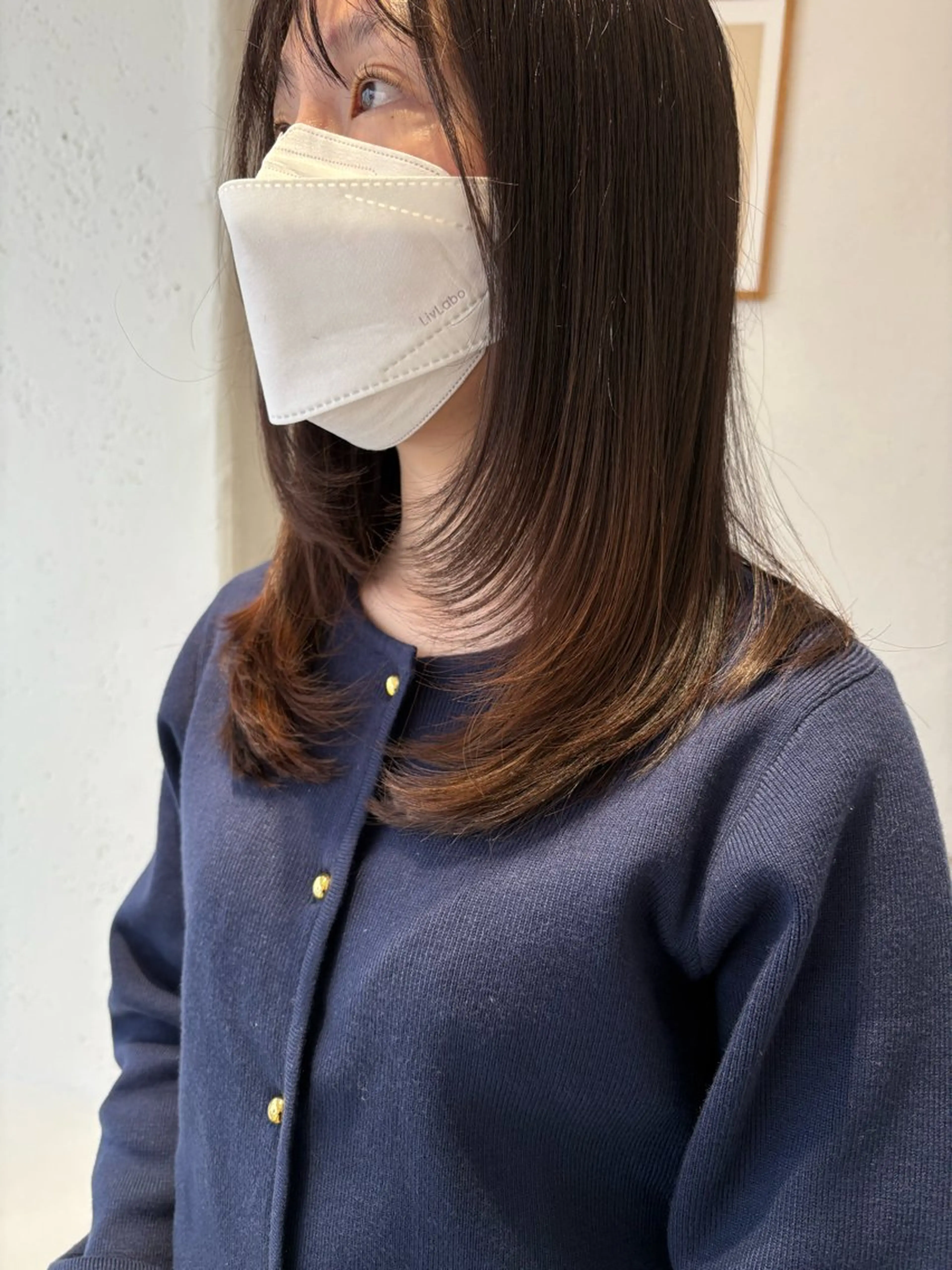 ミディアム n a n a / 京都美容室のヘアスタイル