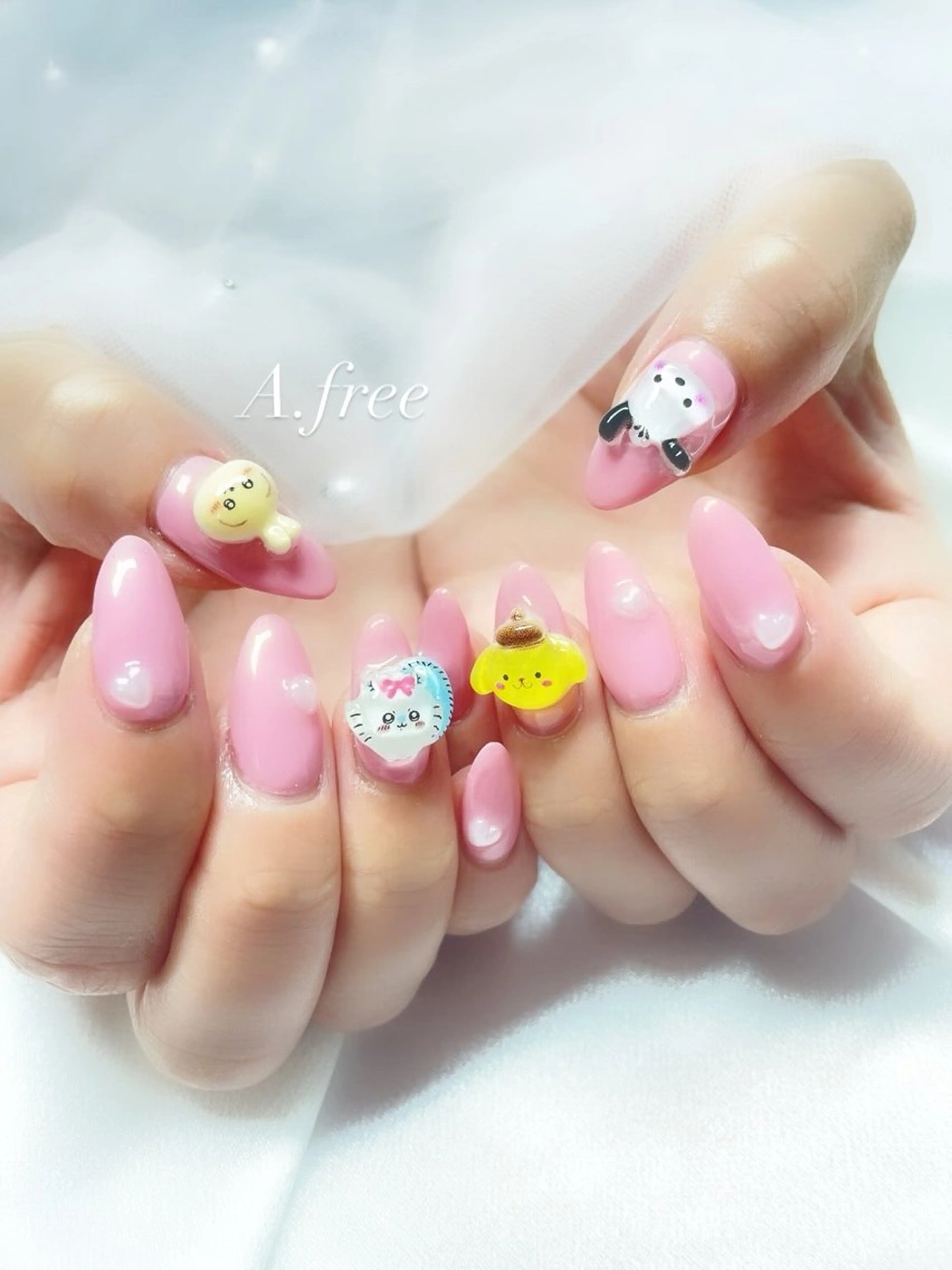 ネイル ジェルネイル ハンドネイル A.free✧*｡ アレルギー対応✧*｡のネイルデザイン
